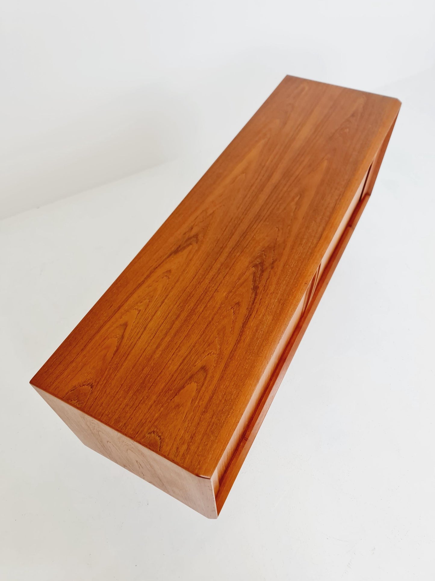 Rare Mid century Dansih Teak Sideboard With roll - up doors by Bernhard Pedersen & Son , 1960s