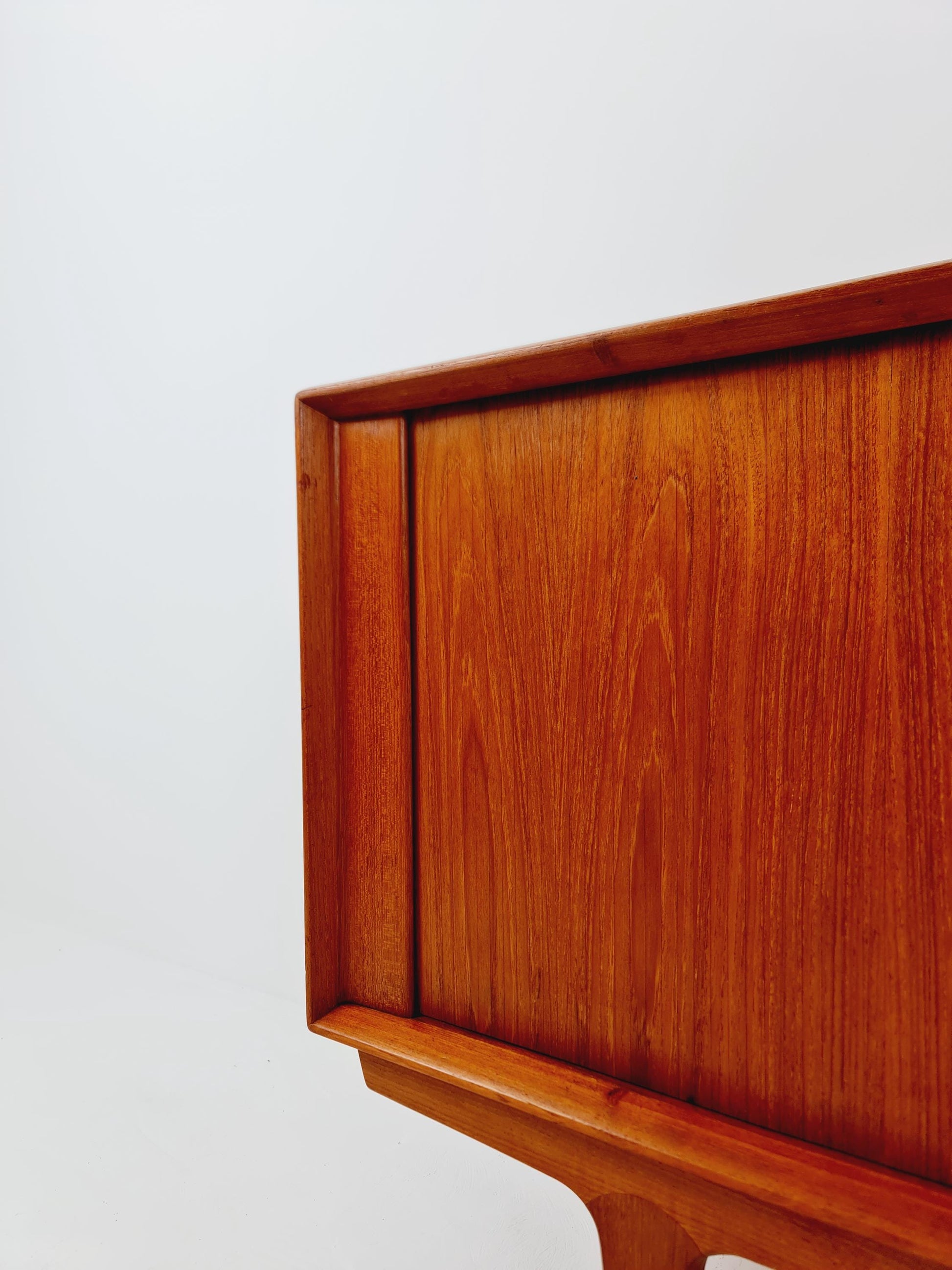 Rare Mid century Dansih Teak Sideboard With roll - up doors by Bernhard Pedersen & Son , 1960s