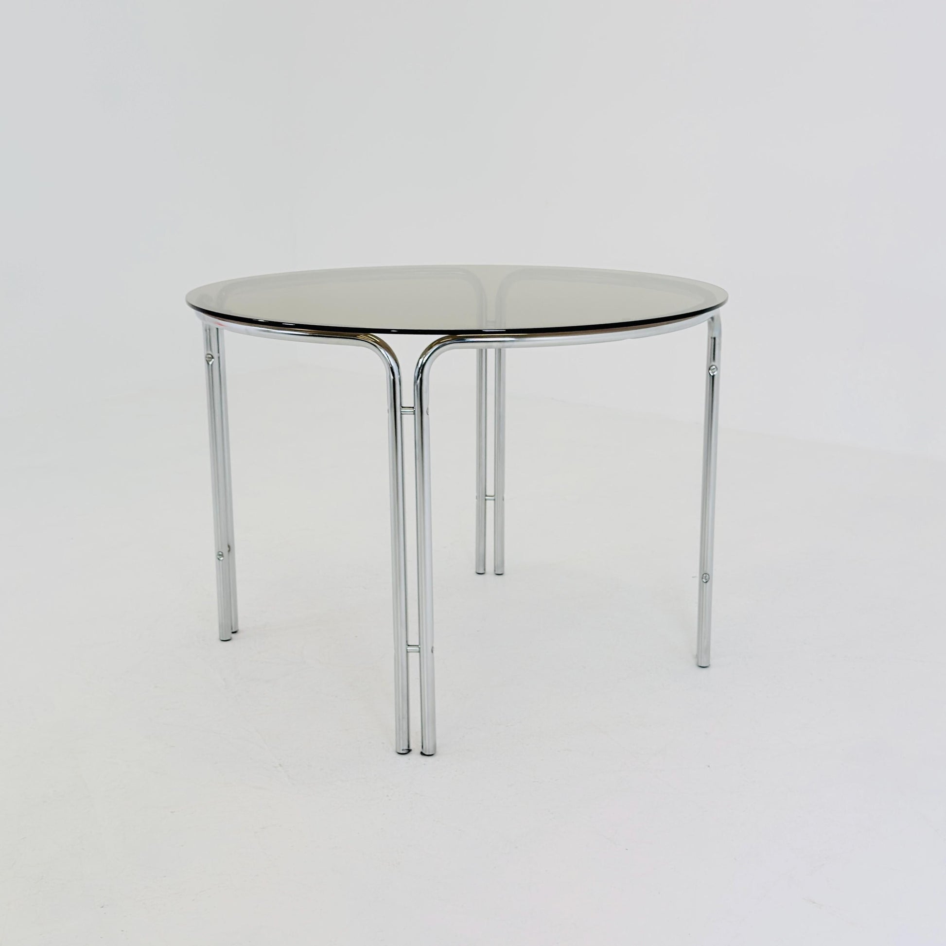 Mid-Century Italian Round Dining Table by Gastone Rinaldi, 1970s