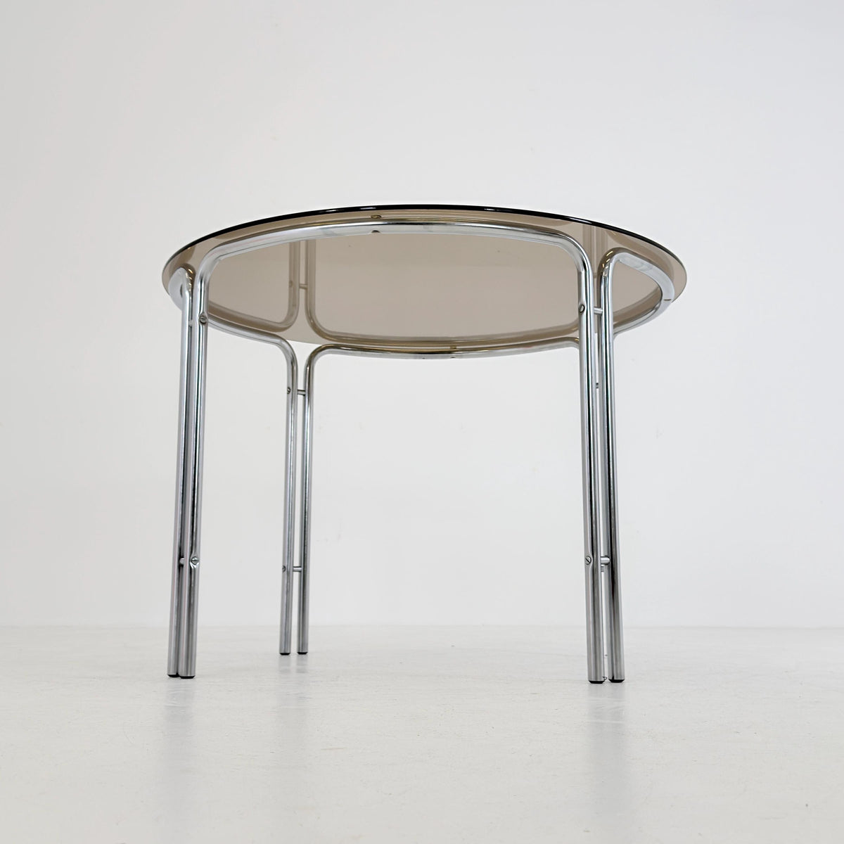 Mid-Century Italian Round Dining Table by Gastone Rinaldi, 1970s