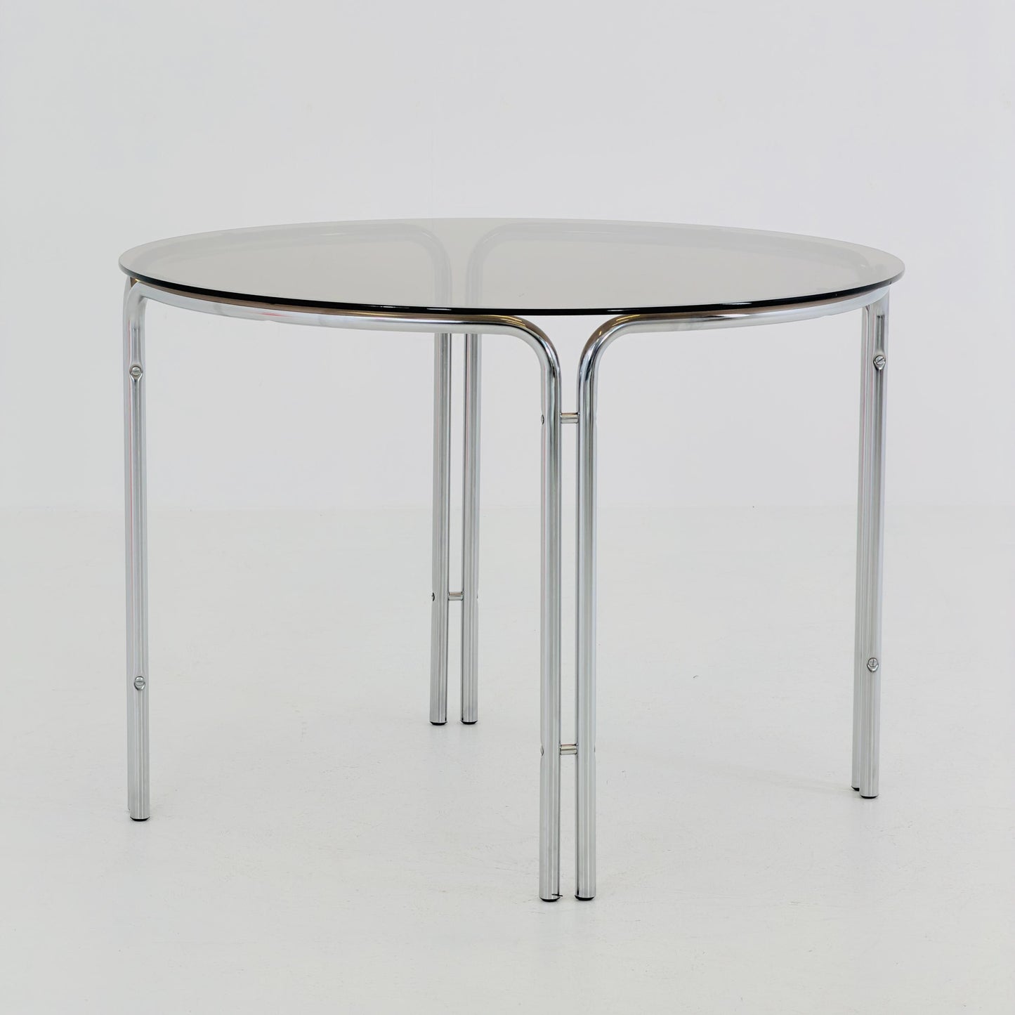 Mid-Century Italian Round Dining Table by Gastone Rinaldi, 1970s
