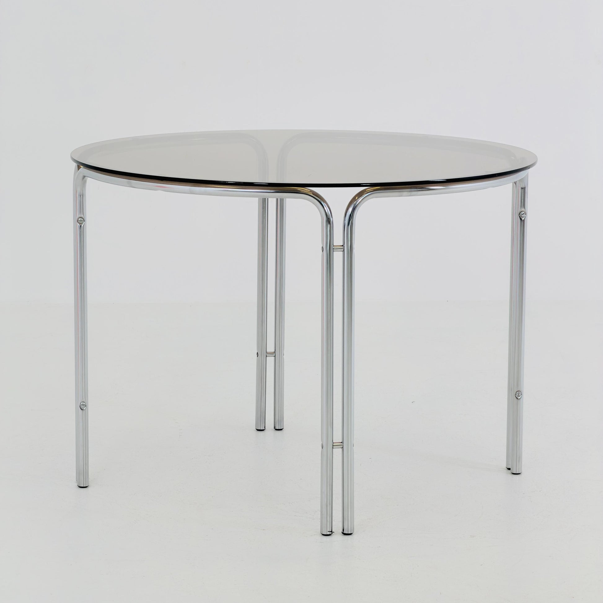 Mid-Century Italian Round Dining Table by Gastone Rinaldi, 1970s