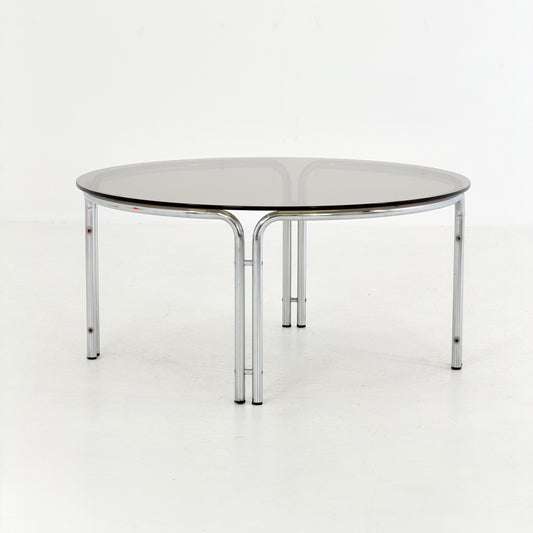 Mid-Century Italian Round Coffee Table by Gastone Rinaldi, 1970s