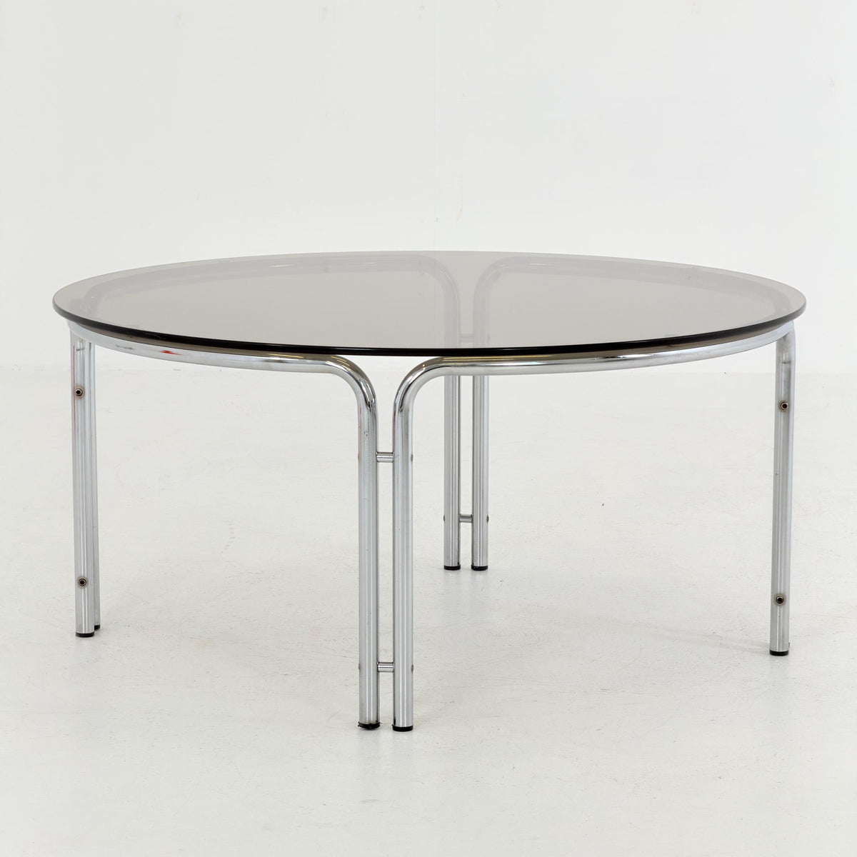 Mid-Century Italian Round Coffee Table by Gastone Rinaldi, 1970s