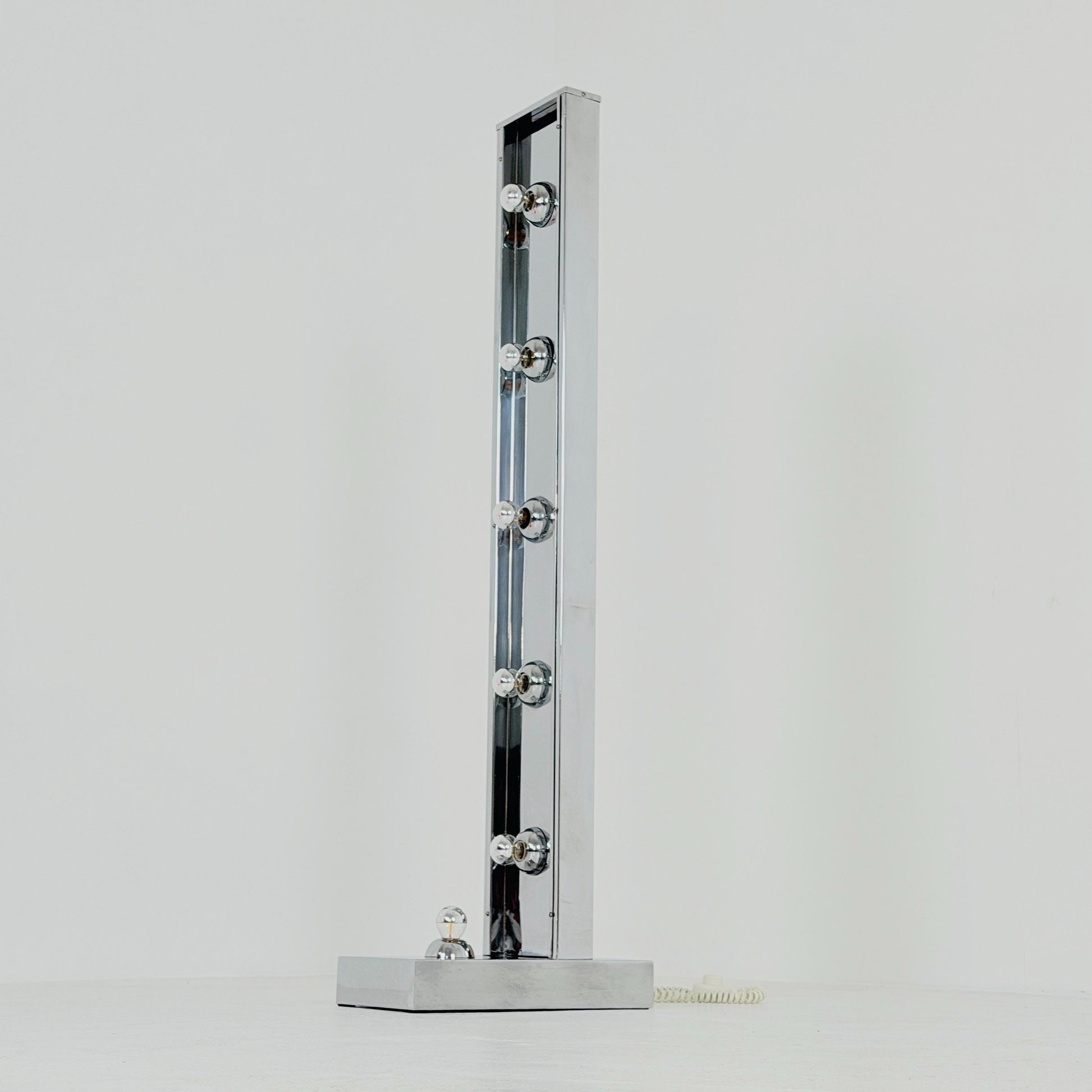 Rare Mid-Century Chrome Floor Lamp | Sputnik Space Age Lamp | Italian Design 1980s |
