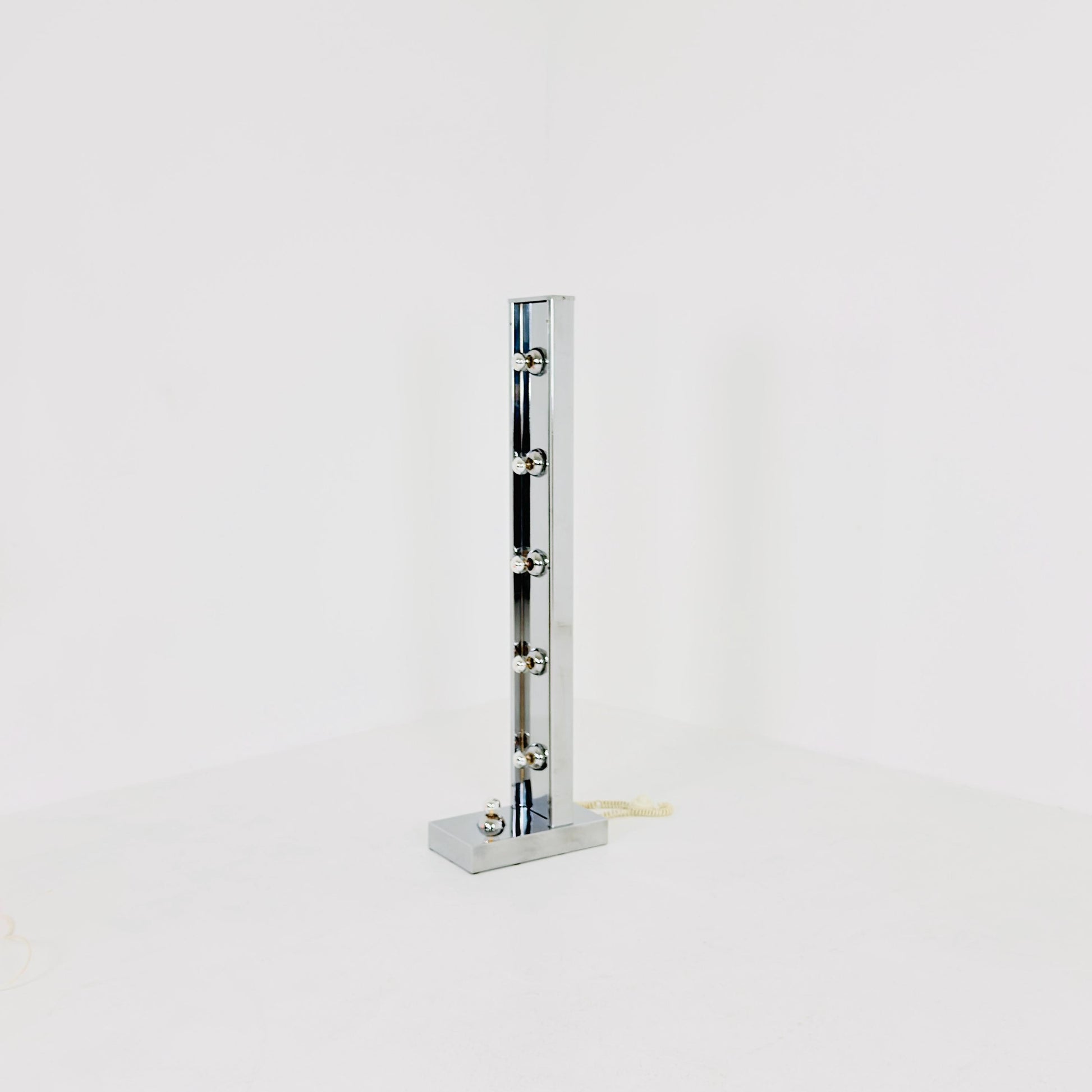 Rare Mid-Century Chrome Floor Lamp | Sputnik Space Age Lamp | Italian Design 1980s |