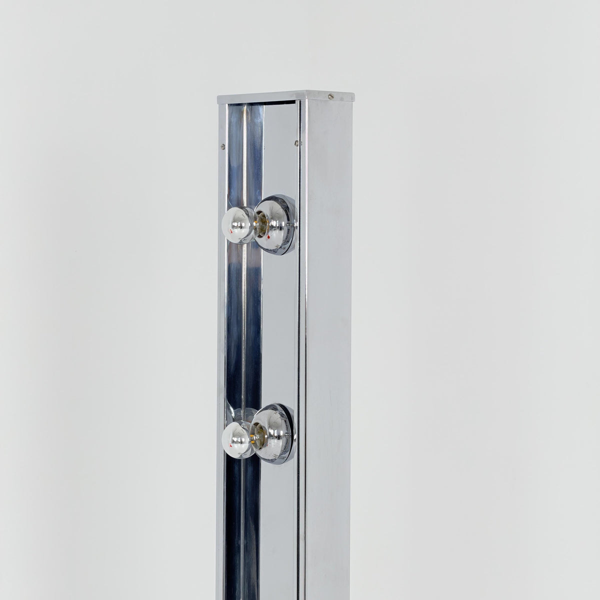 Rare Mid-Century Chrome Floor Lamp | Sputnik Space Age Lamp | Italian Design 1980s |