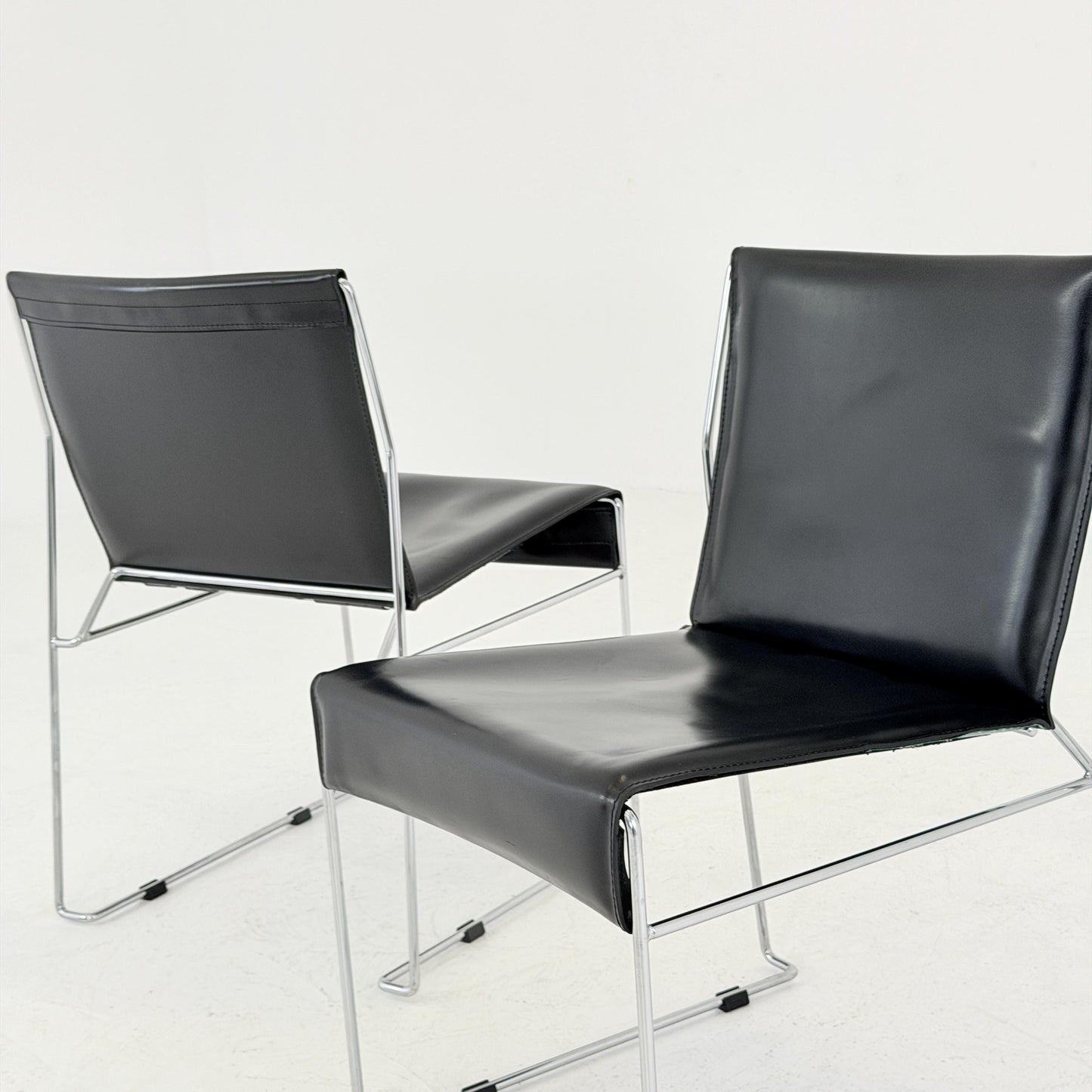 Mid century Bauhaus Chairs by Frag Milano Italy 1980s