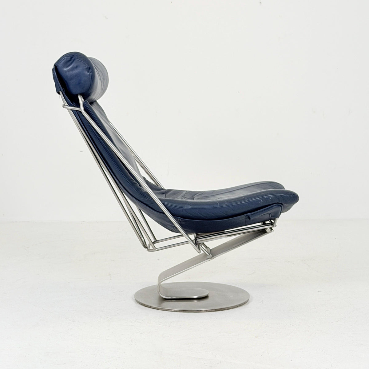 Mid Century Modern Interdane Lounge Chair by Oluf Lund for Stouby Denmark 1990s