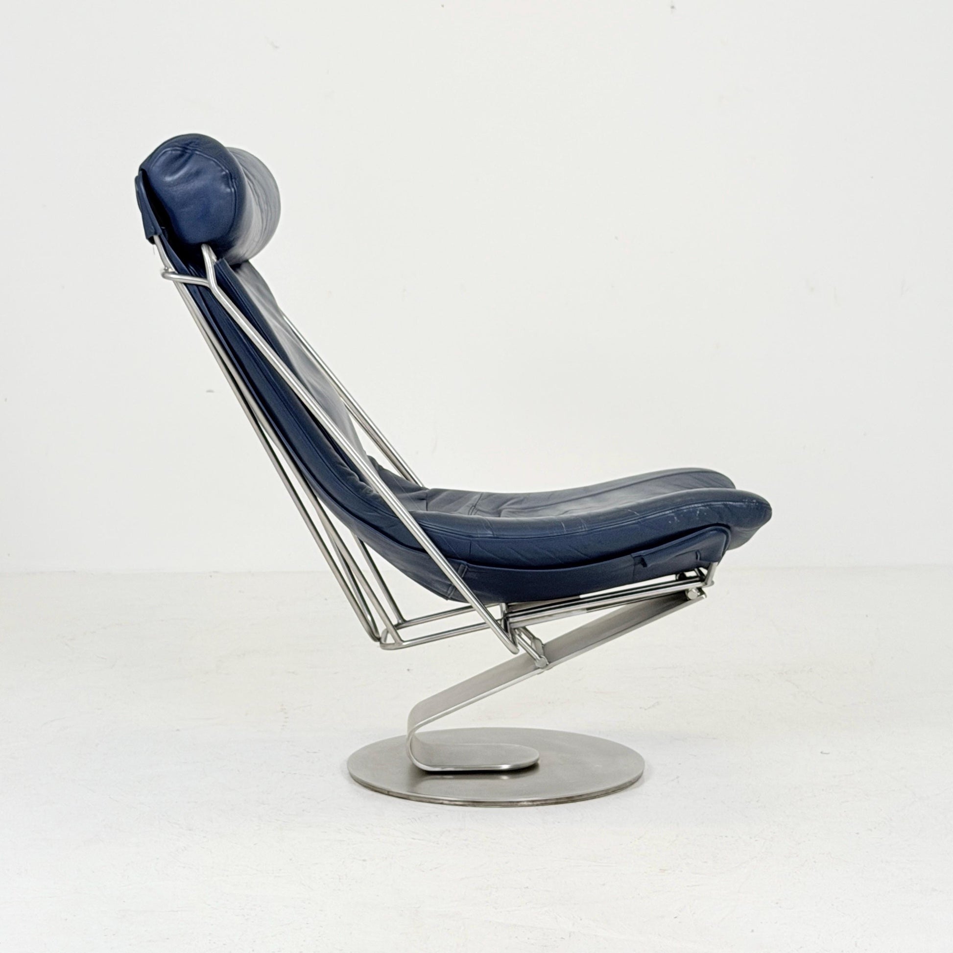 Mid Century Modern Interdane Lounge Chair by Oluf Lund for Stouby Denmark 1990s