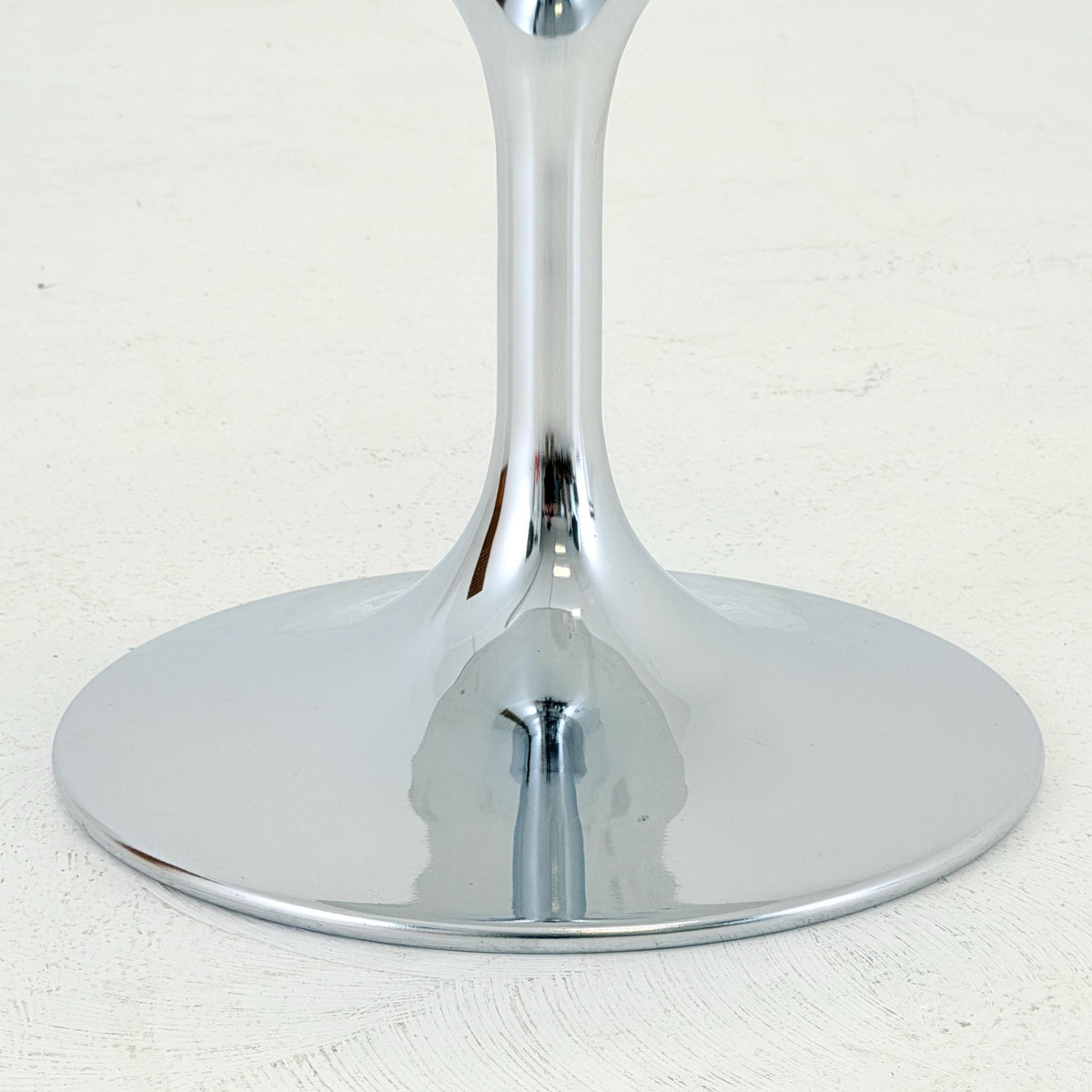 Mid Century Space Age Chrome Tulip Stool by Johanson Design Sweden 1970S