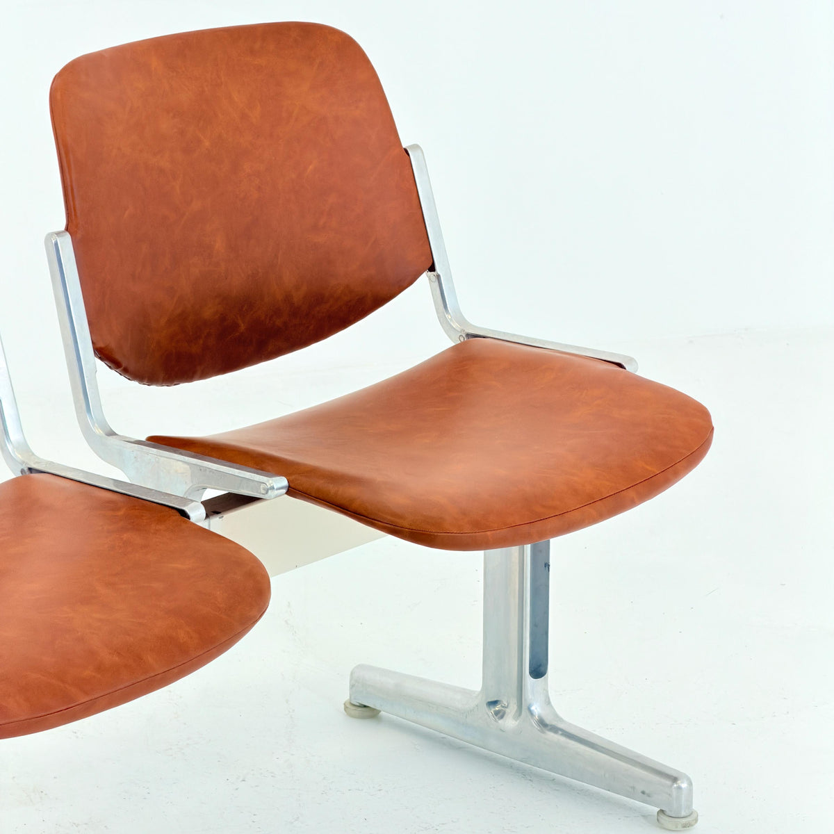 Rare Mid century Giancarlo Piretti Axis 3000 5-Seater Bench for Anonima Castelli, Italy, 1970s