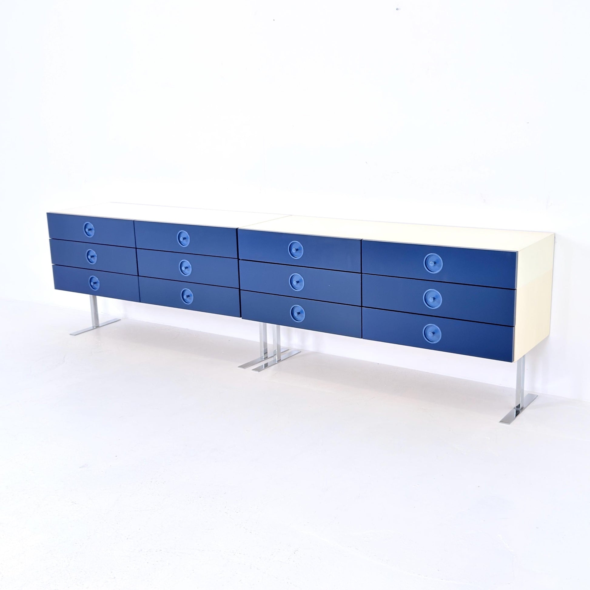 1 of 2 Mid Century Space Age sideboard - chest of drawers by Elco Germany 1970s