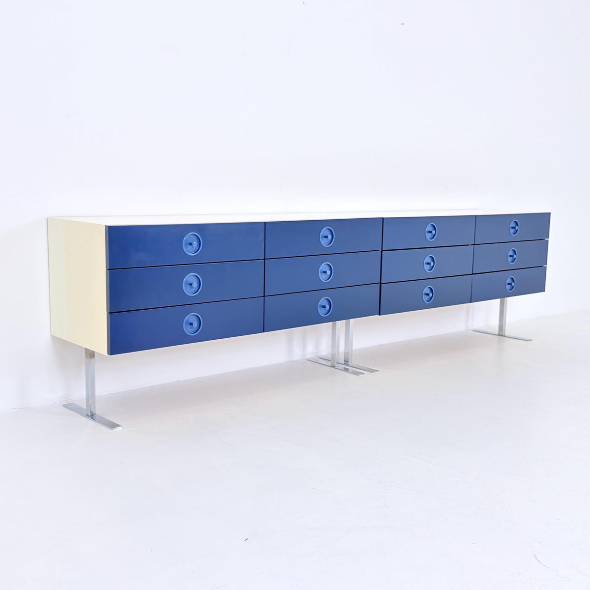 Rare large Mid Century Space Age sideboard - chest of drawers by Elco Germany 1970s