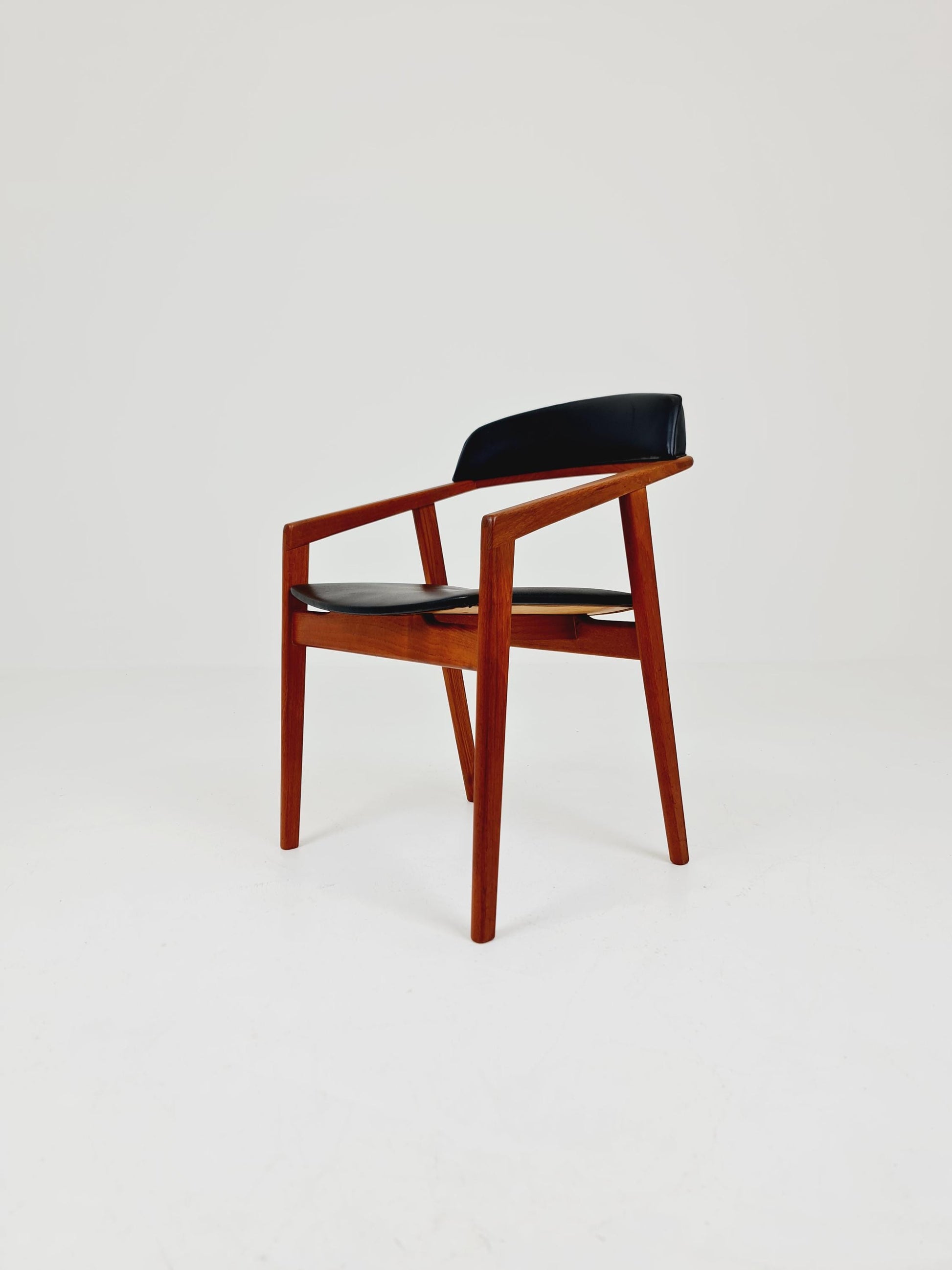 Danish Rare Teak Armchair By Sax Denmark Desk Chair 1960s