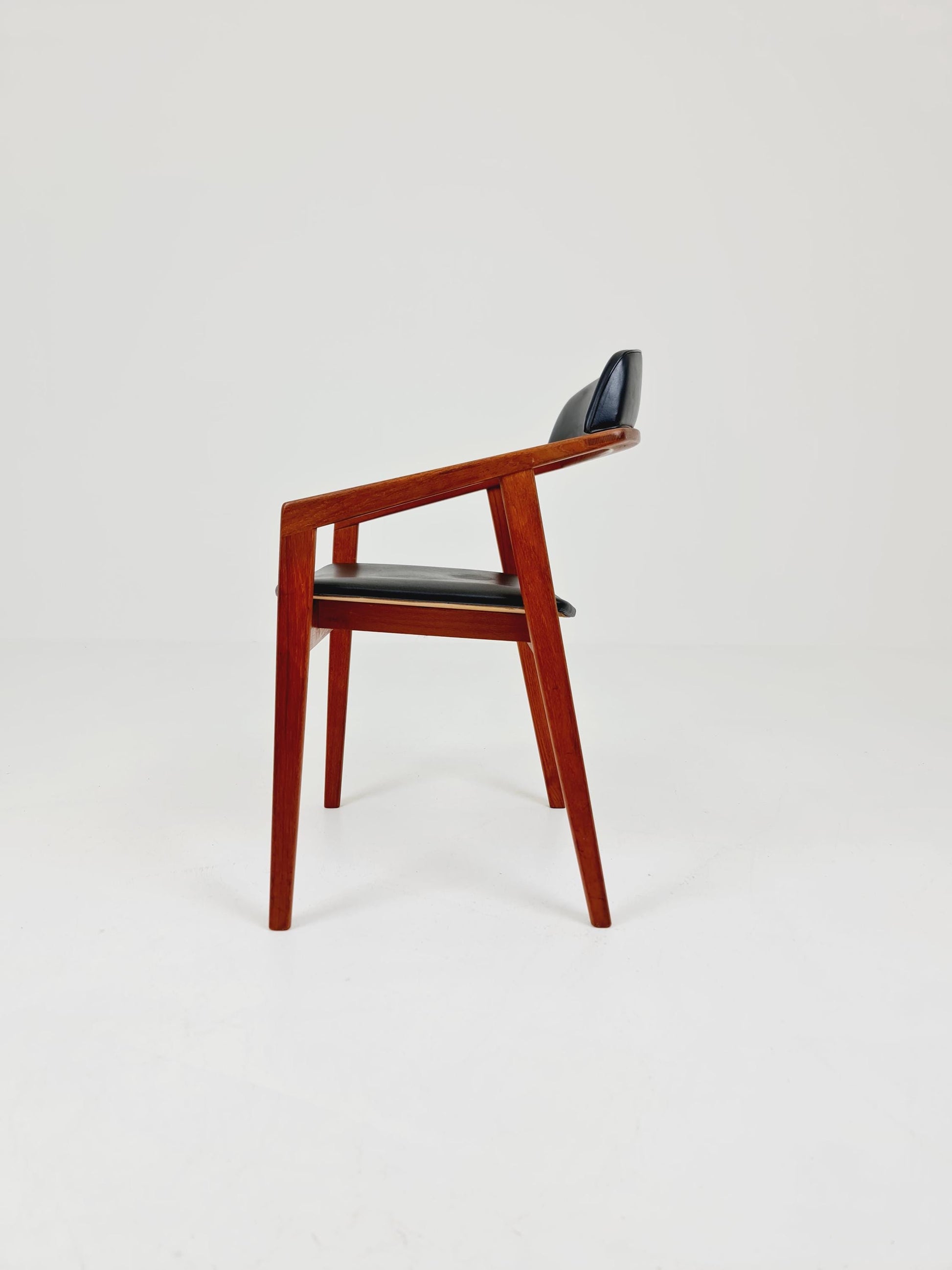 Danish Rare Teak Armchair By Sax Denmark Desk Chair 1960s