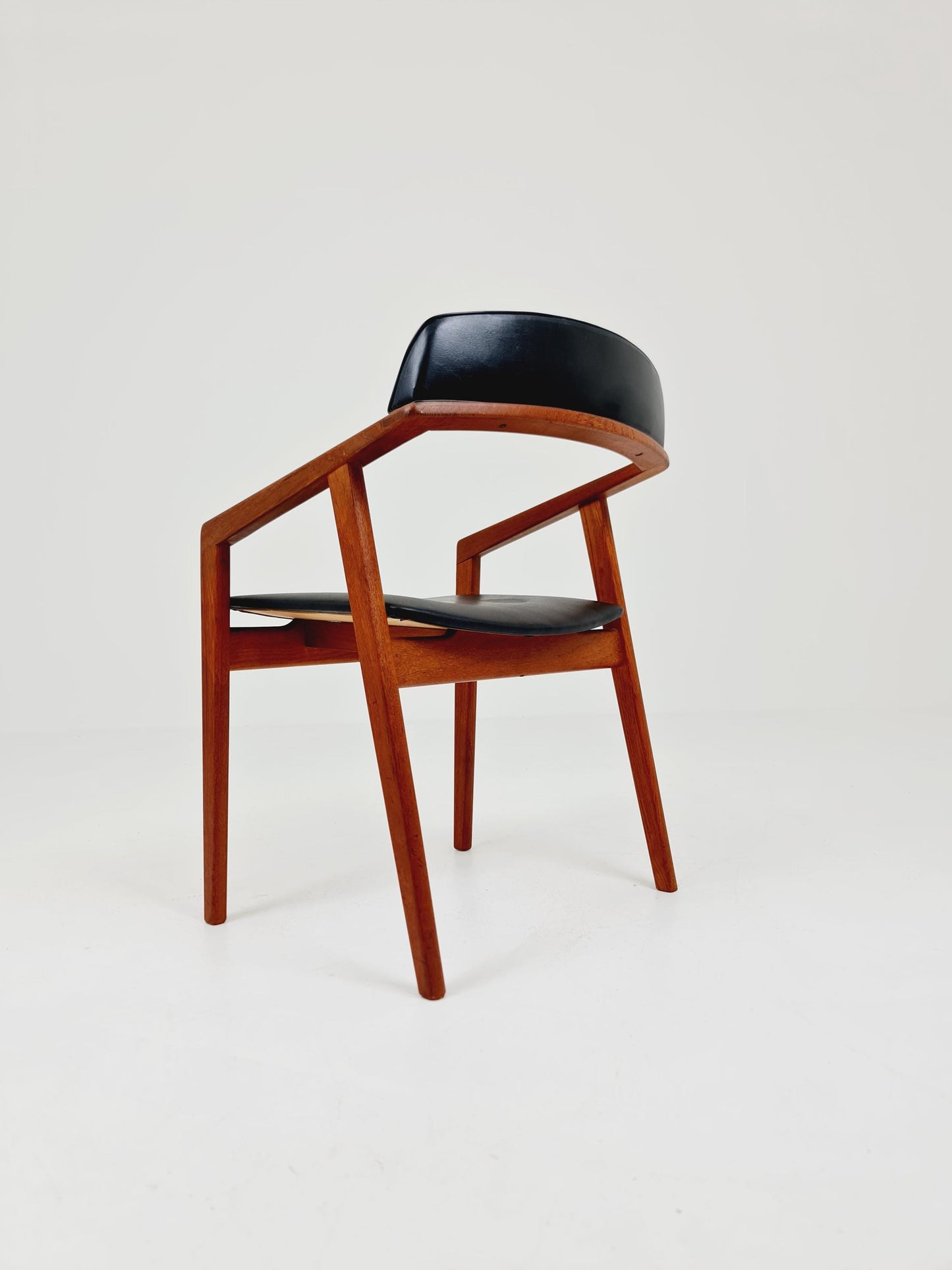 Danish Rare Teak Armchair By Sax Denmark Desk Chair 1960s