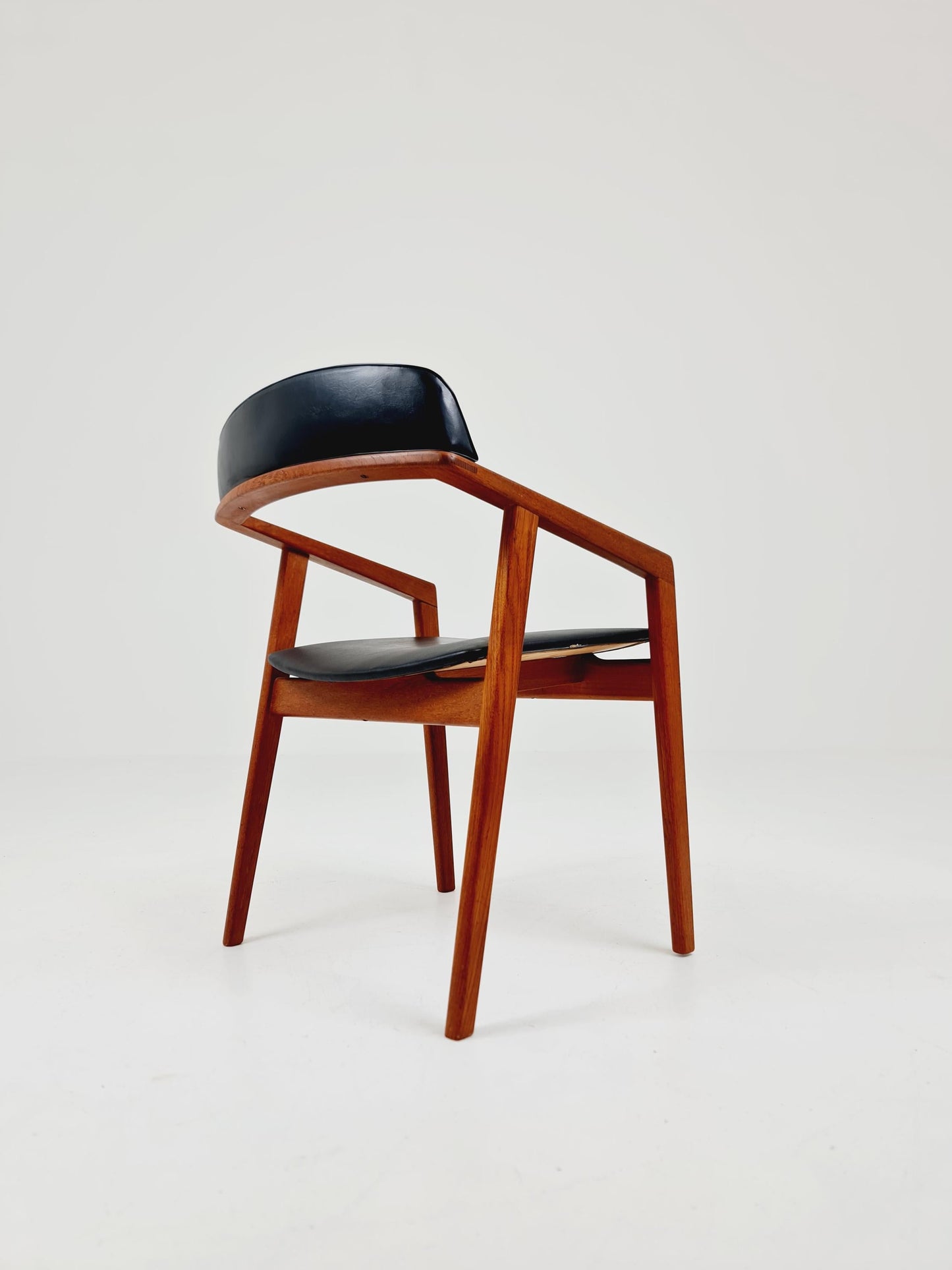 Danish Rare Teak Armchair By Sax Denmark Desk Chair 1960s