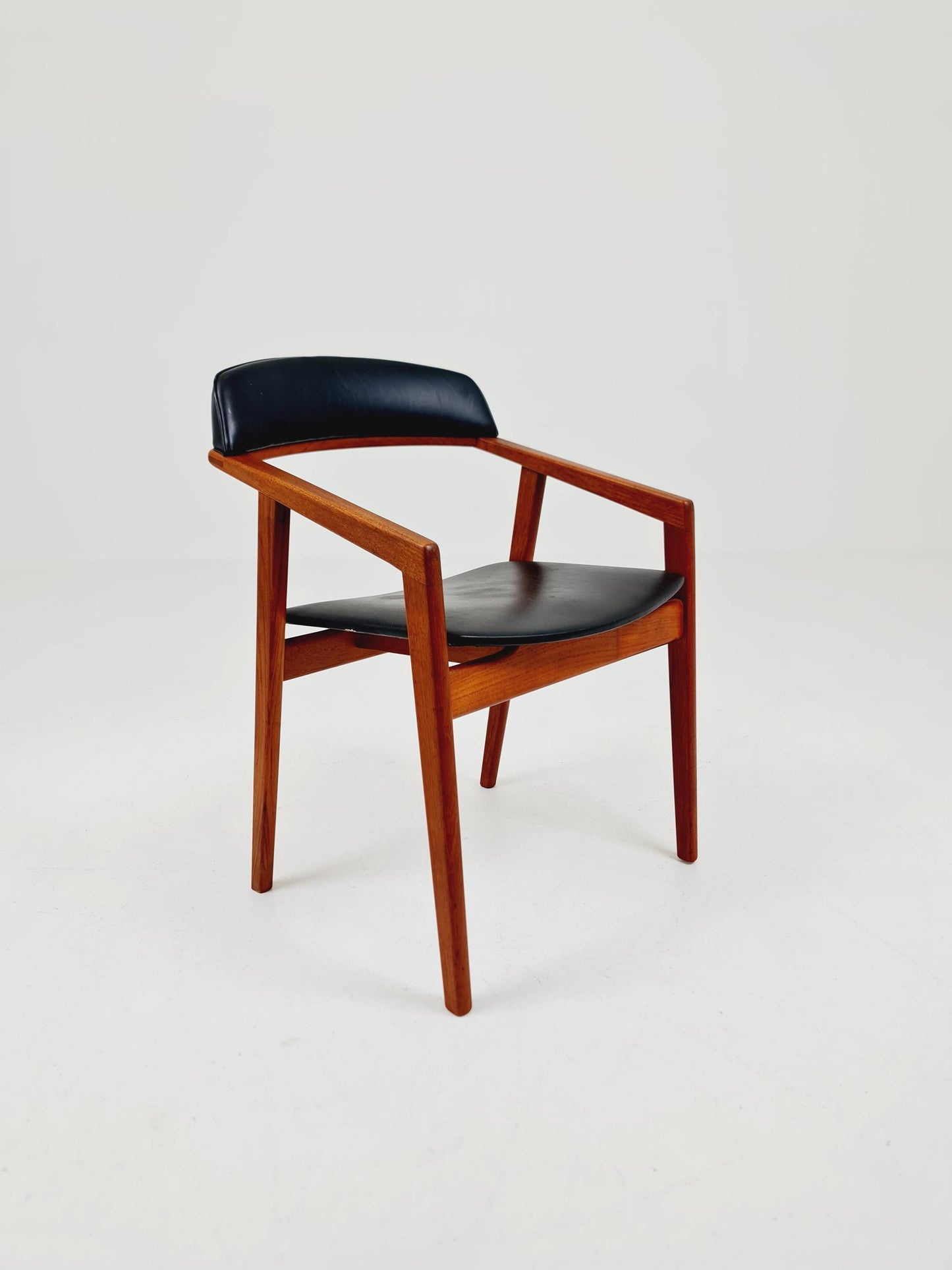 Danish Rare Teak Armchair By Sax Denmark Desk Chair 1960s
