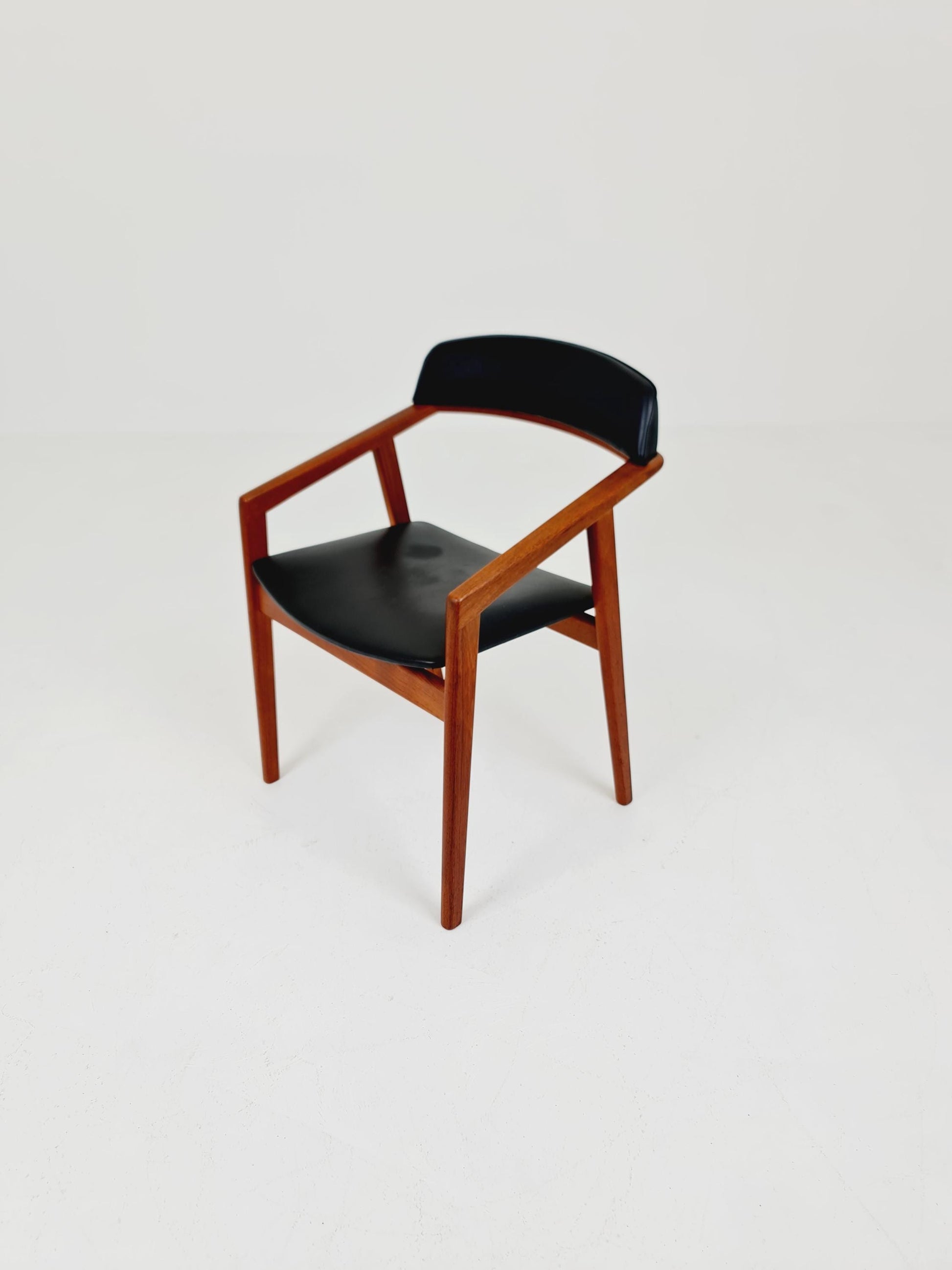 Danish Rare Teak Armchair By Sax Denmark Desk Chair 1960s