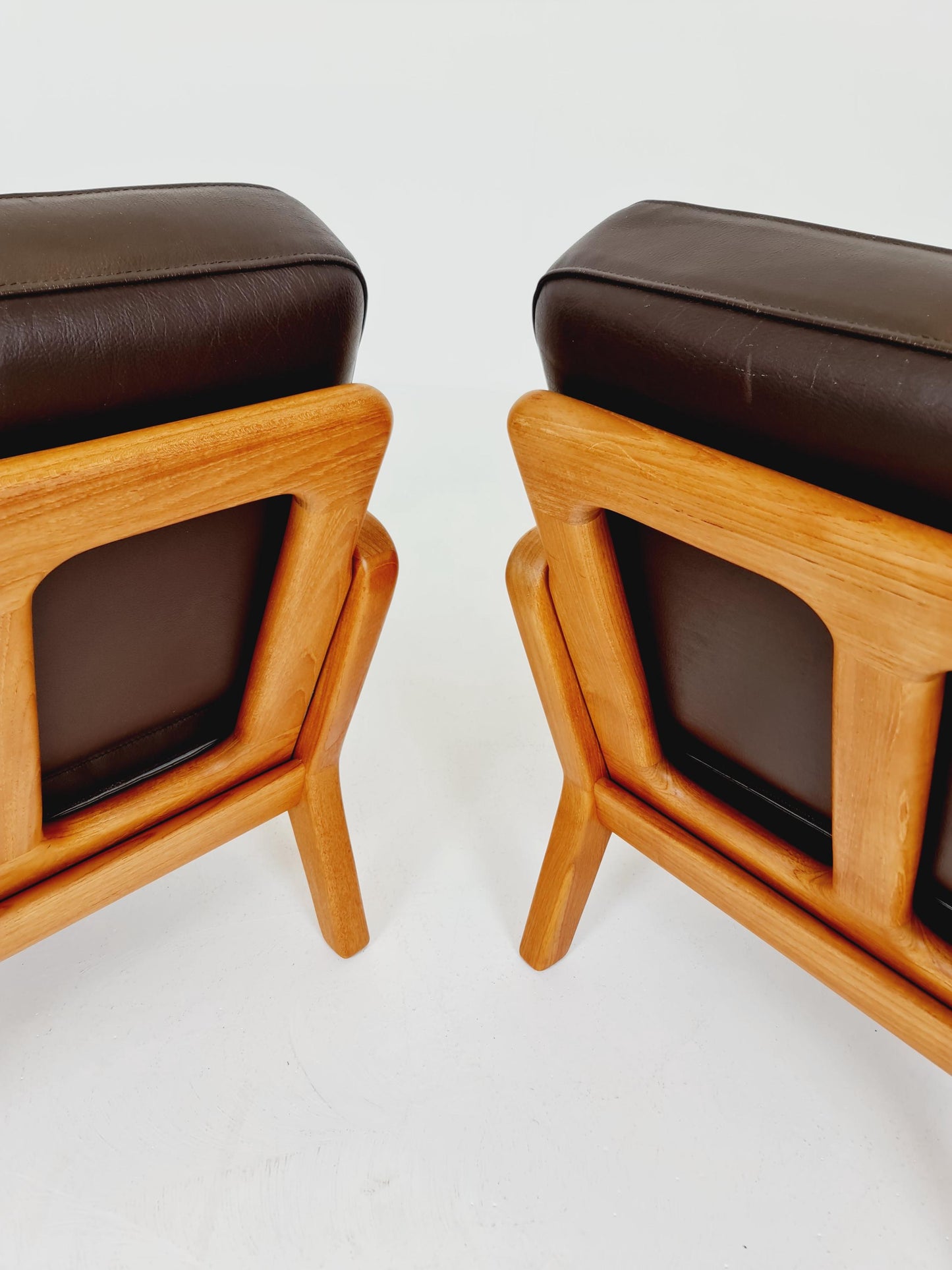 Mid century Danish easy lounge chairs by Juul Kristensen , 1970s, Set of 2