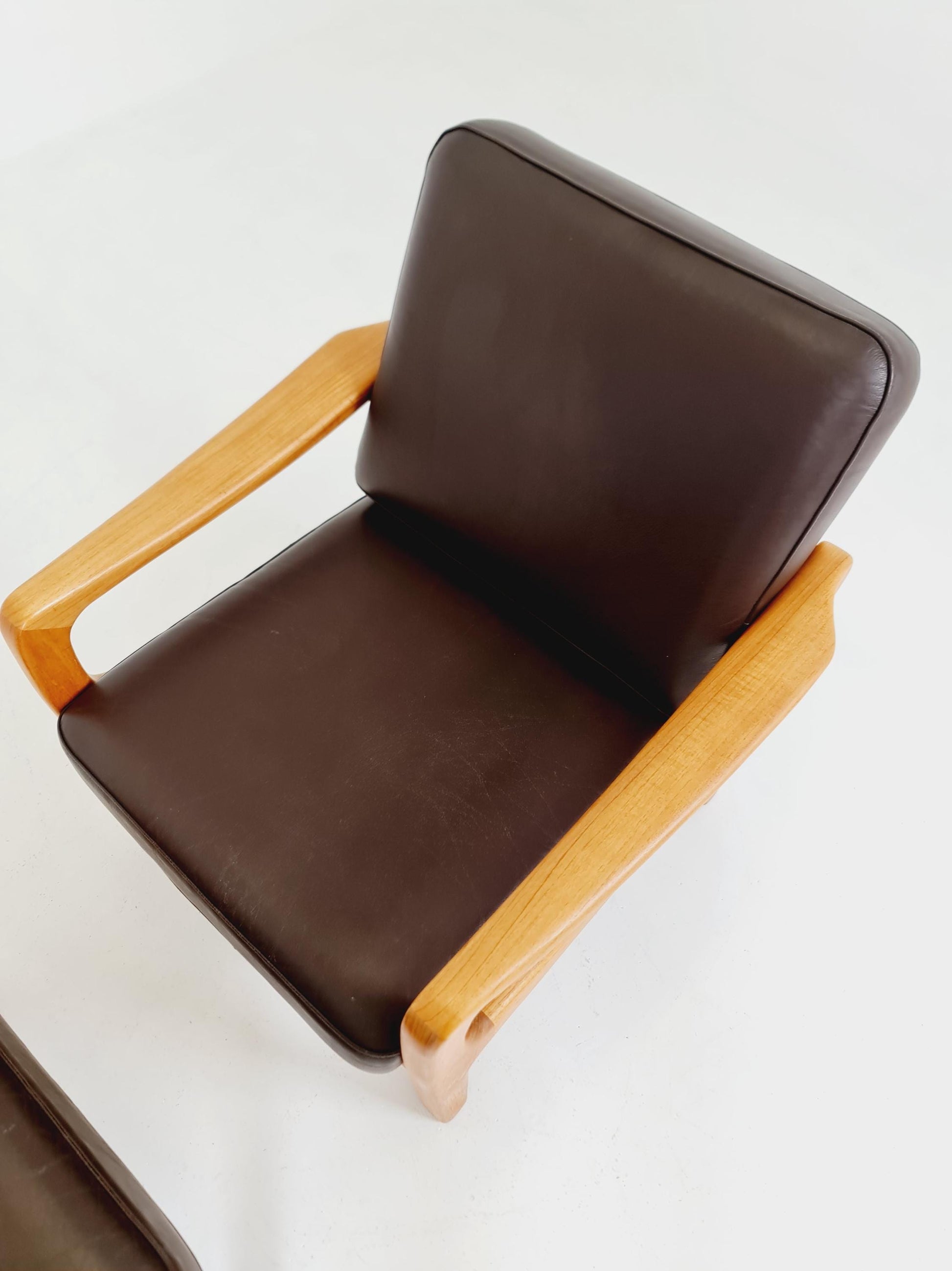 Mid century Danish easy lounge chairs by Juul Kristensen , 1970s, Set of 2