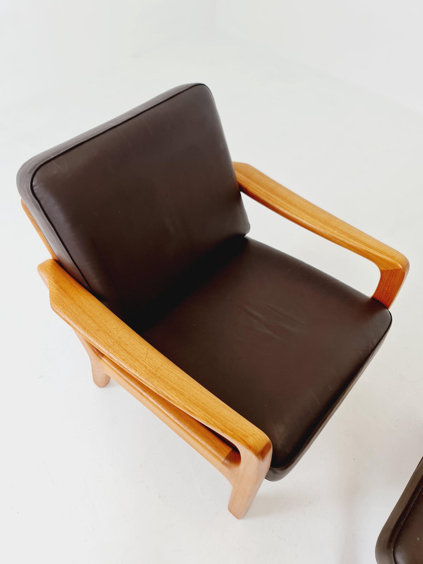 Mid century Danish easy lounge chairs by Juul Kristensen , 1970s, Set of 2