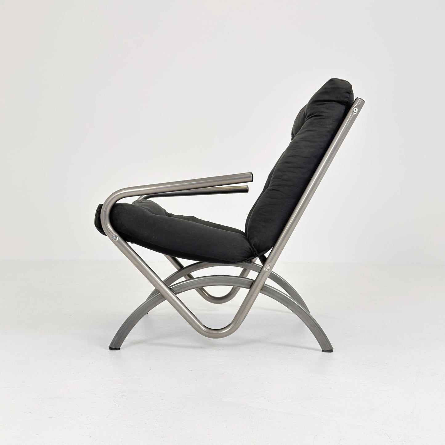 Mid century Vintage Ikea Postmodern Memphis black Armchair, , 1980s