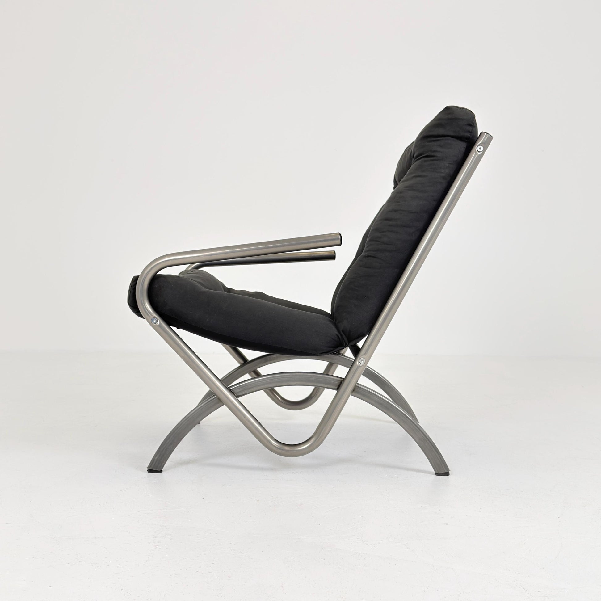 Mid century Vintage Ikea Postmodern Memphis black Armchair, , 1980s