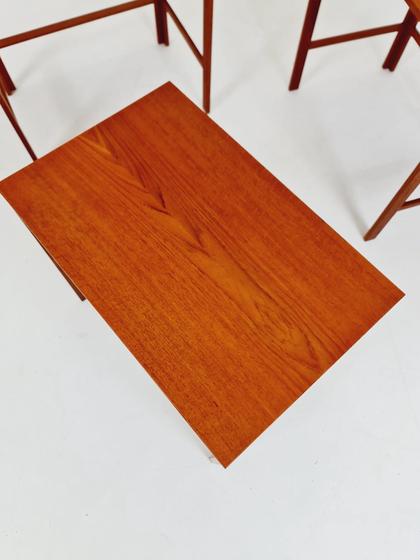 Midcentury Danish teak Nesting Tables by Peter Hvidt & Orla Mölgaard for Cado , 3 Set 1960s