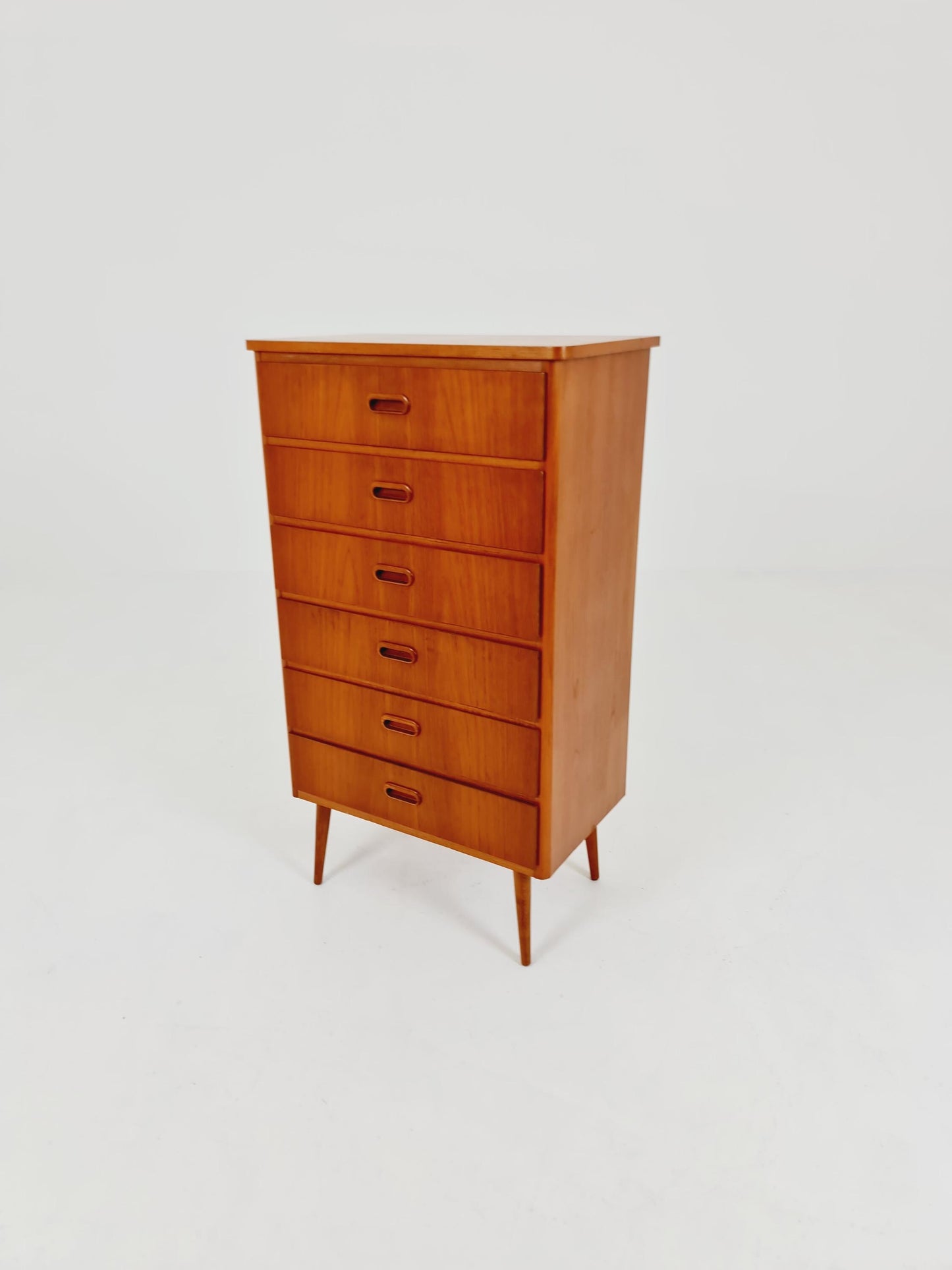 Midcentury danish design chest of drawers / drawer dresser /6 drawers cabinet, 1960s