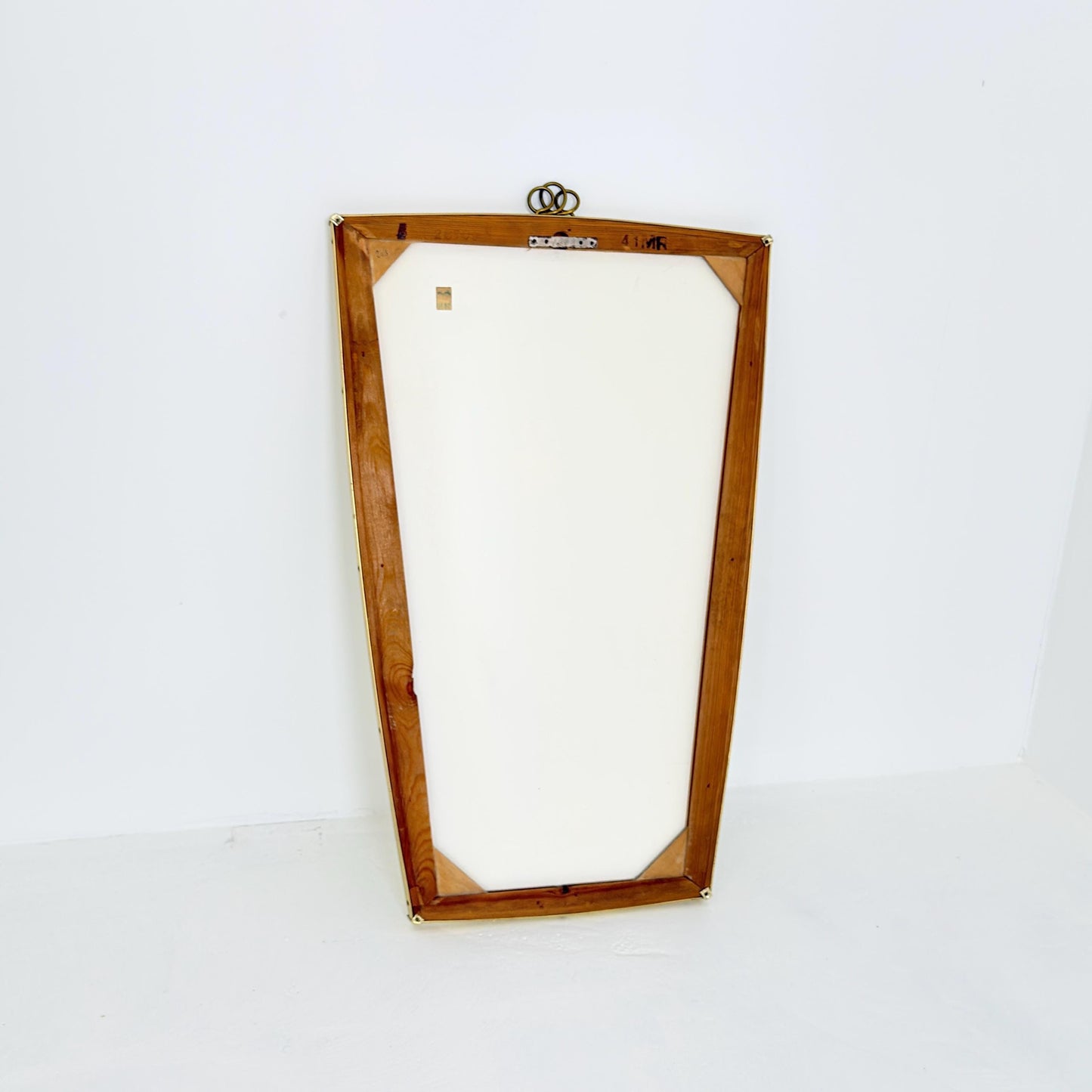Rare Mid-Century Modern brass crown Wall Mirror – Germany, 1960s