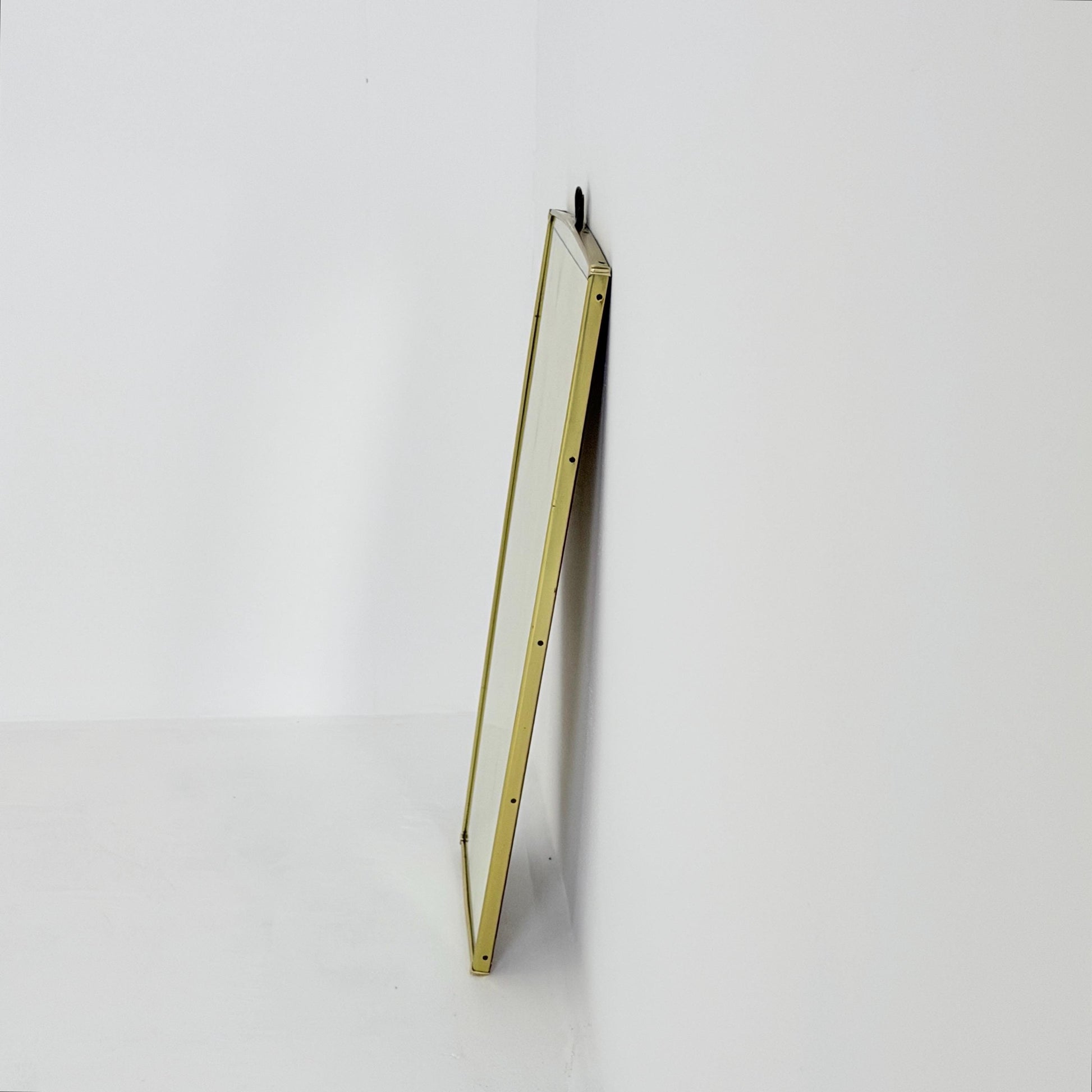 Rare Mid-Century Modern brass crown Wall Mirror – Germany, 1960s
