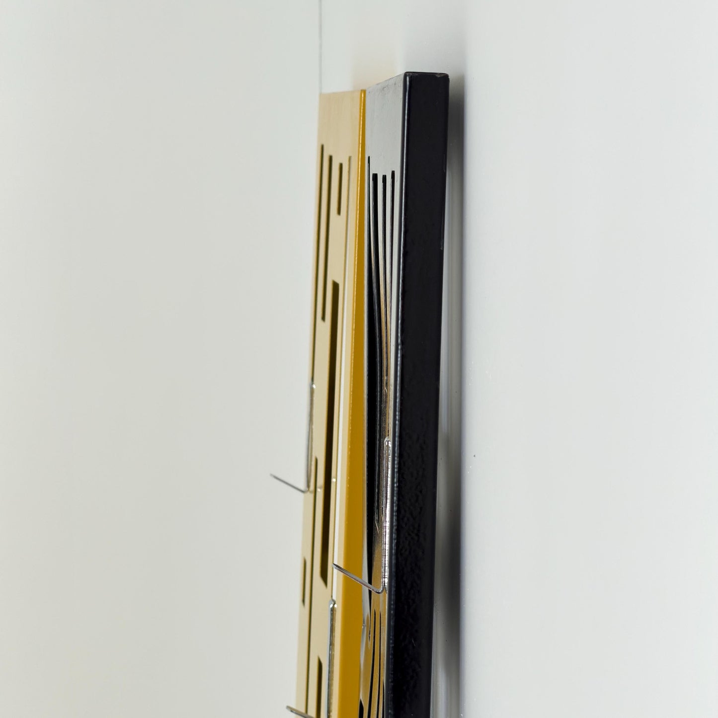 Set of 2 Pop Art Space Age Metal Wall Panels Wardrobe Hooks 1980s Germany