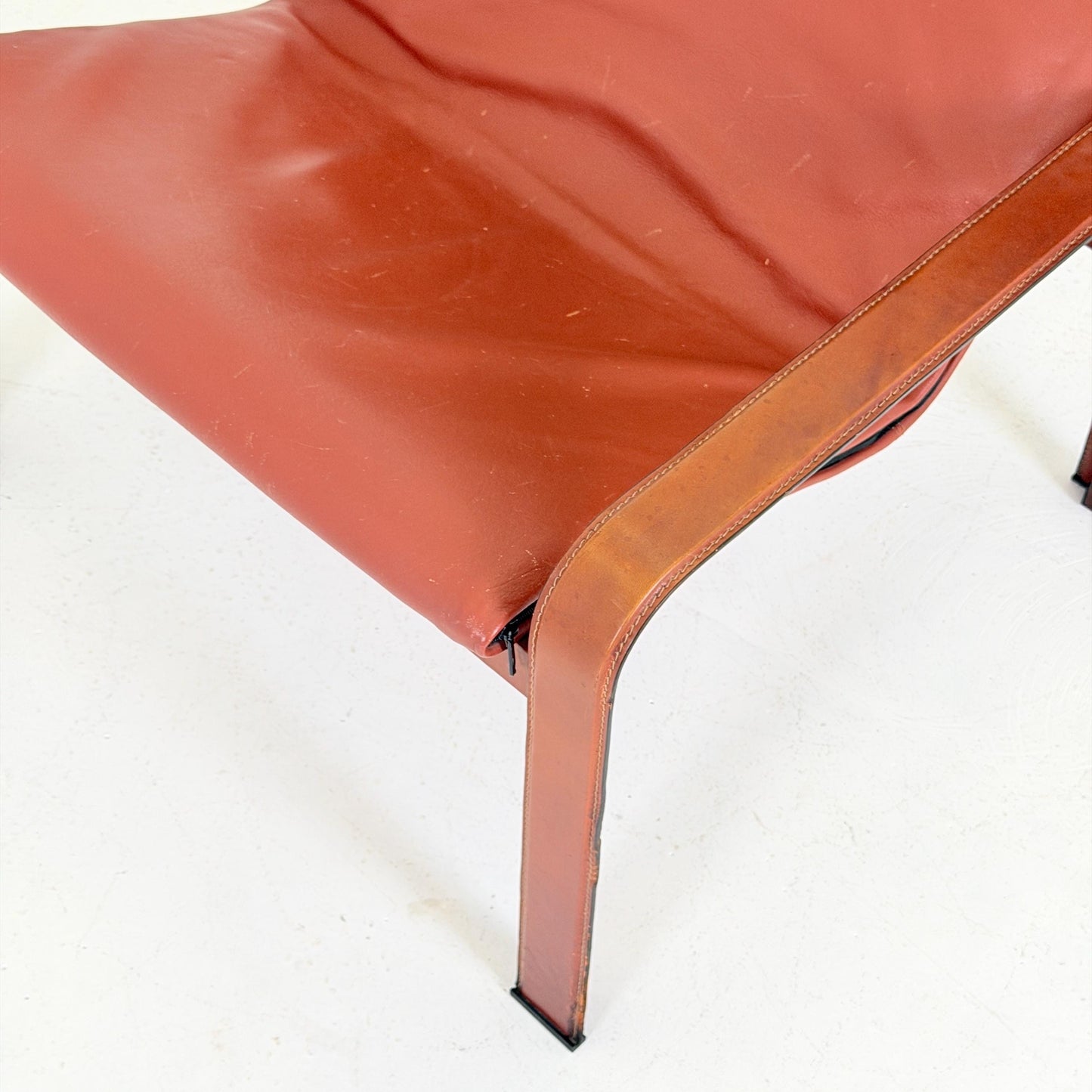 Mid century Golfo dei Poeti Lounge Chair –by Jacques Toussaint & Patrizia Angeloni, Cognac Leather Armchair for Matteo Grassi 1970s Sweden