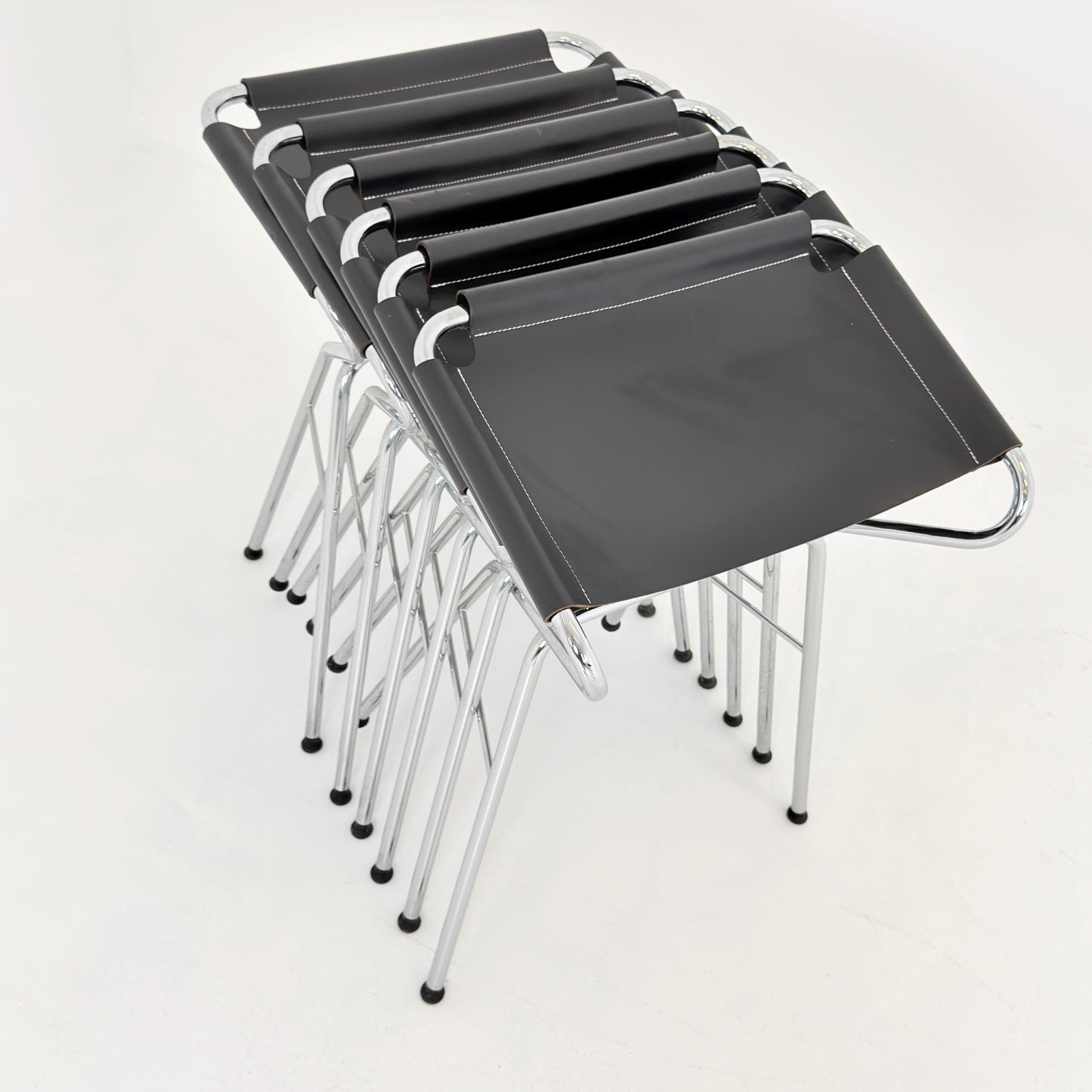 Set of 10 Lammhults Rider Bar Stools by Anna von Schewen and Björn Dahlström Swedish Design Black 2000s