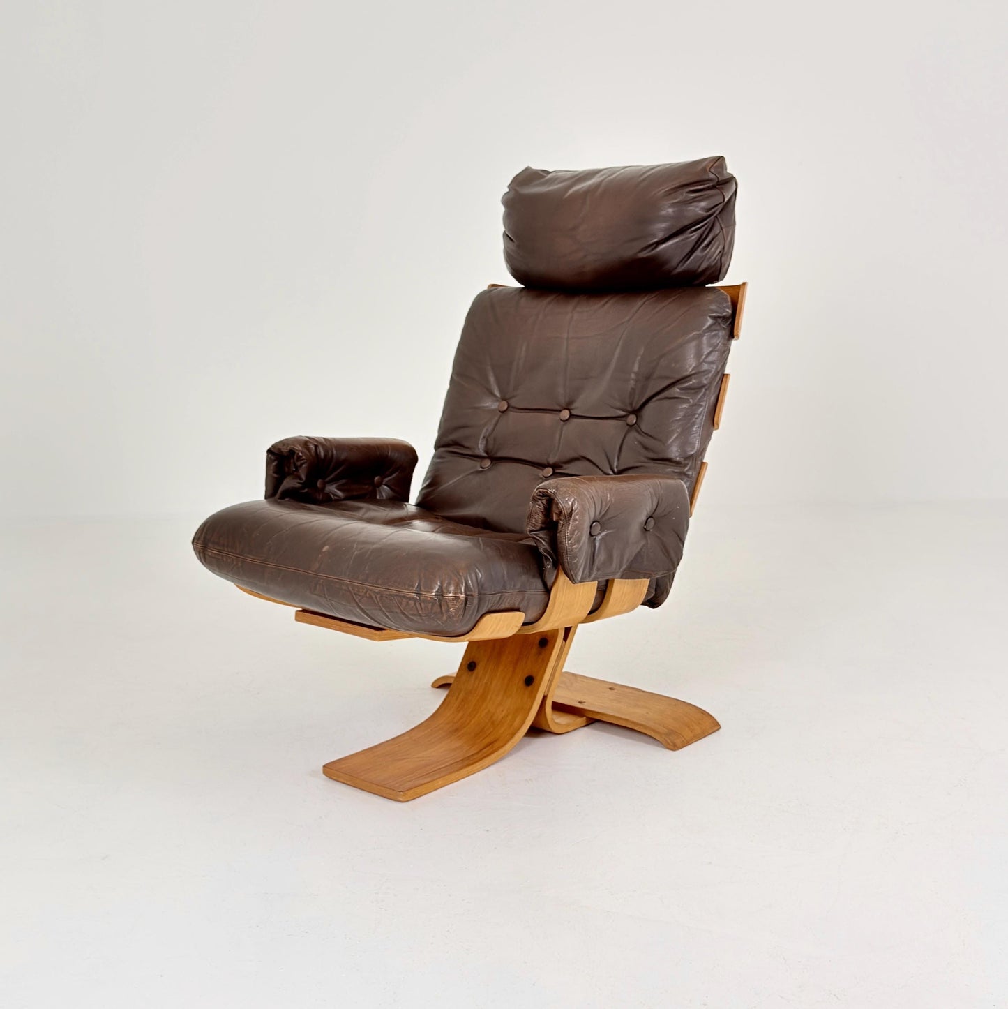 Mid century Kroken Lounge Chair by Åke Fribyter for Nelo Sweden 1970s