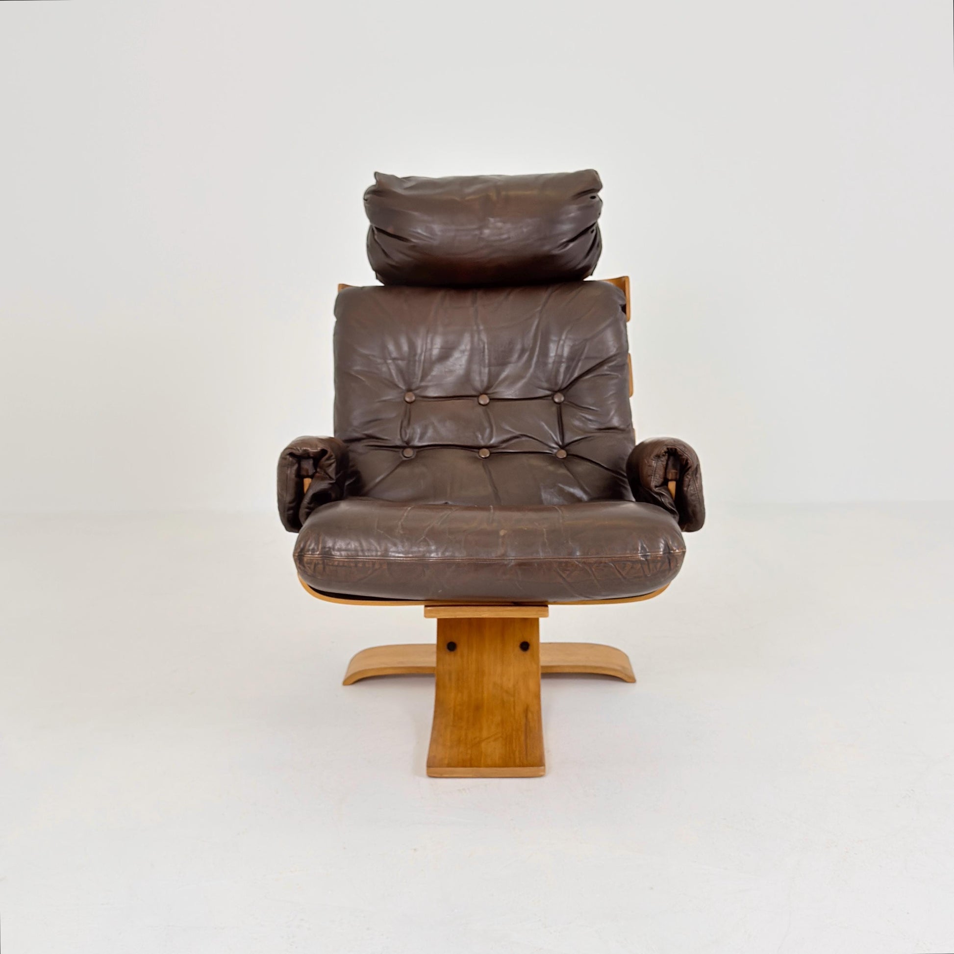 Mid century Kroken Lounge Chair by Åke Fribyter for Nelo Sweden 1970s