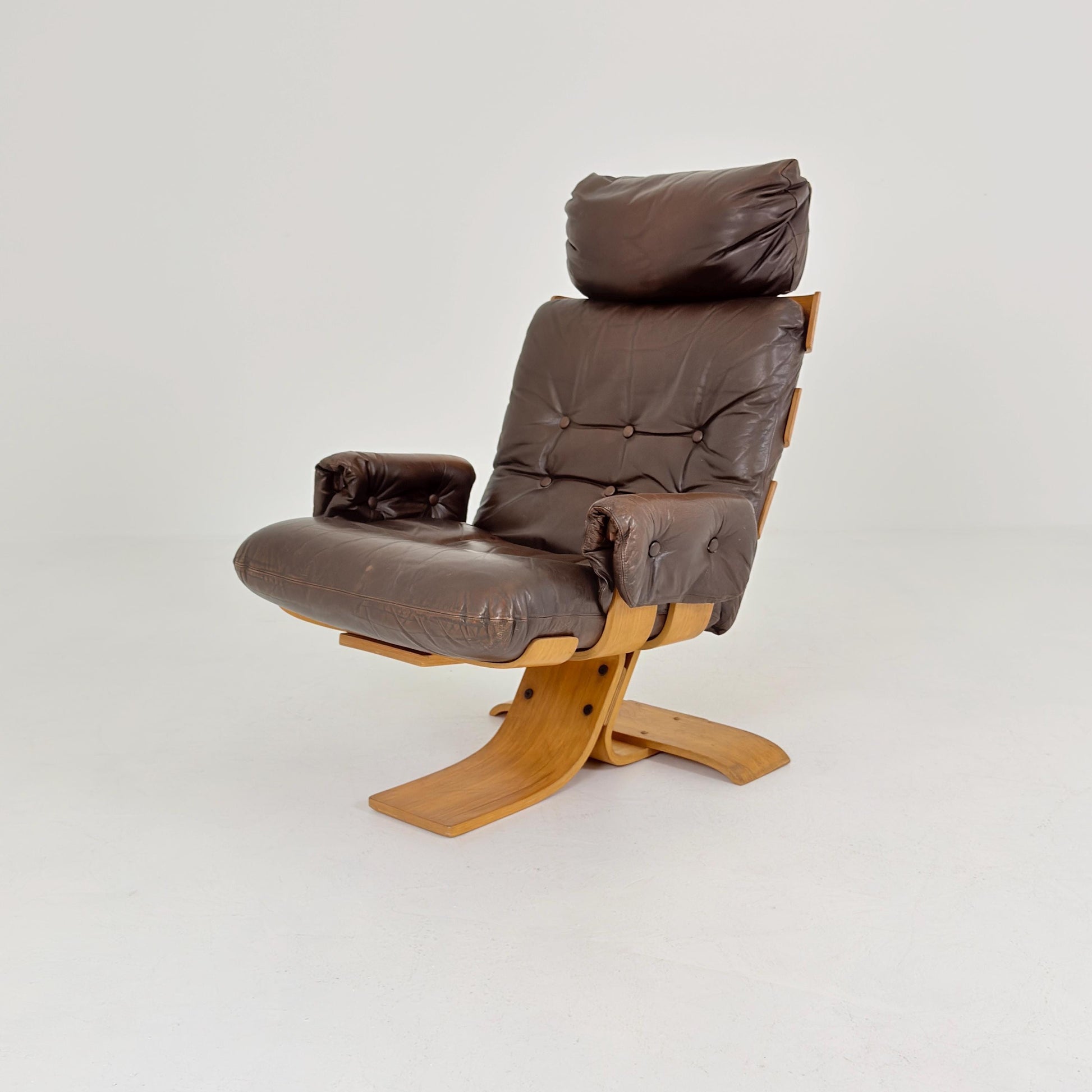 Mid century Kroken Lounge Chair by Åke Fribyter for Nelo Sweden 1970s