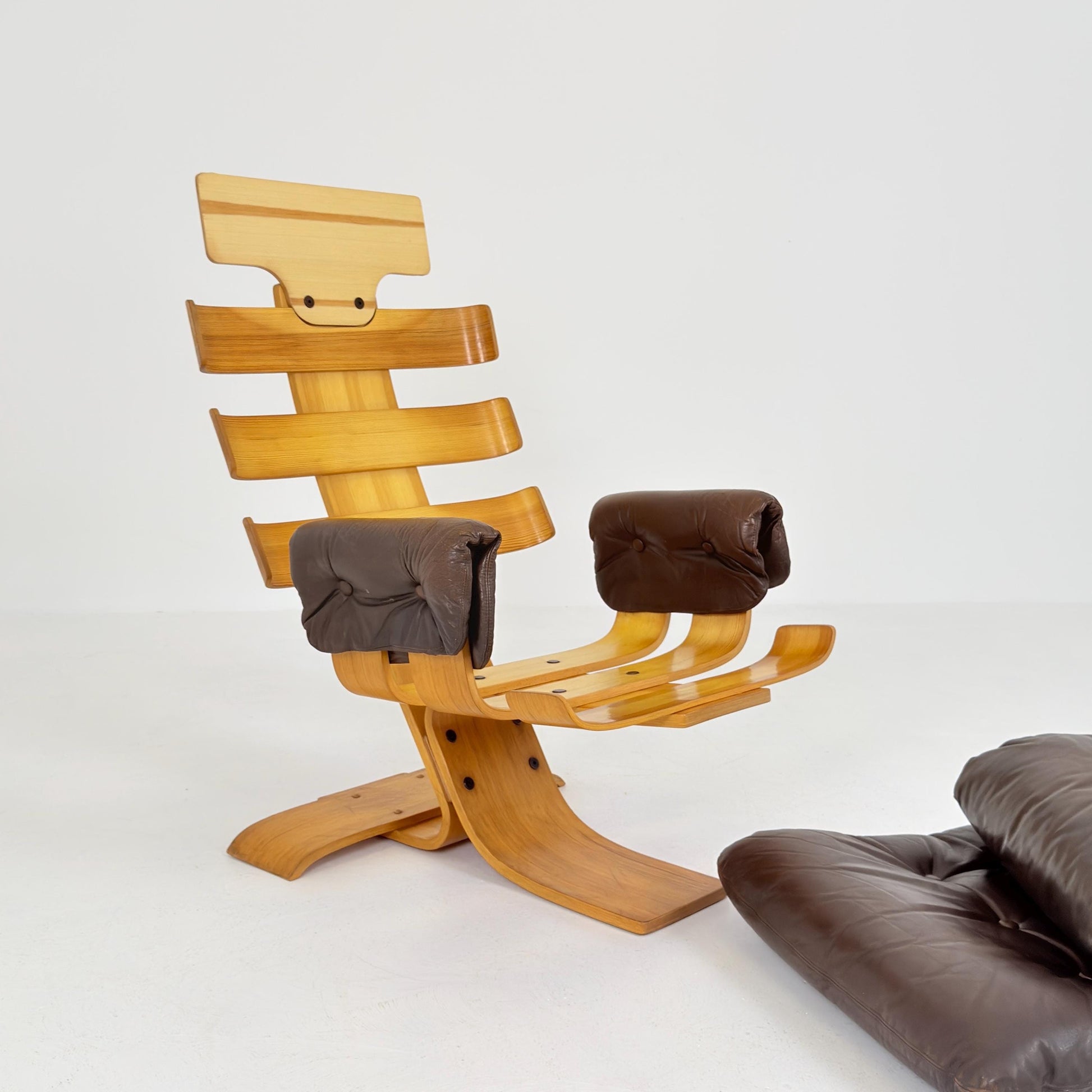 Mid century Kroken Lounge Chair by Åke Fribyter for Nelo Sweden 1970s