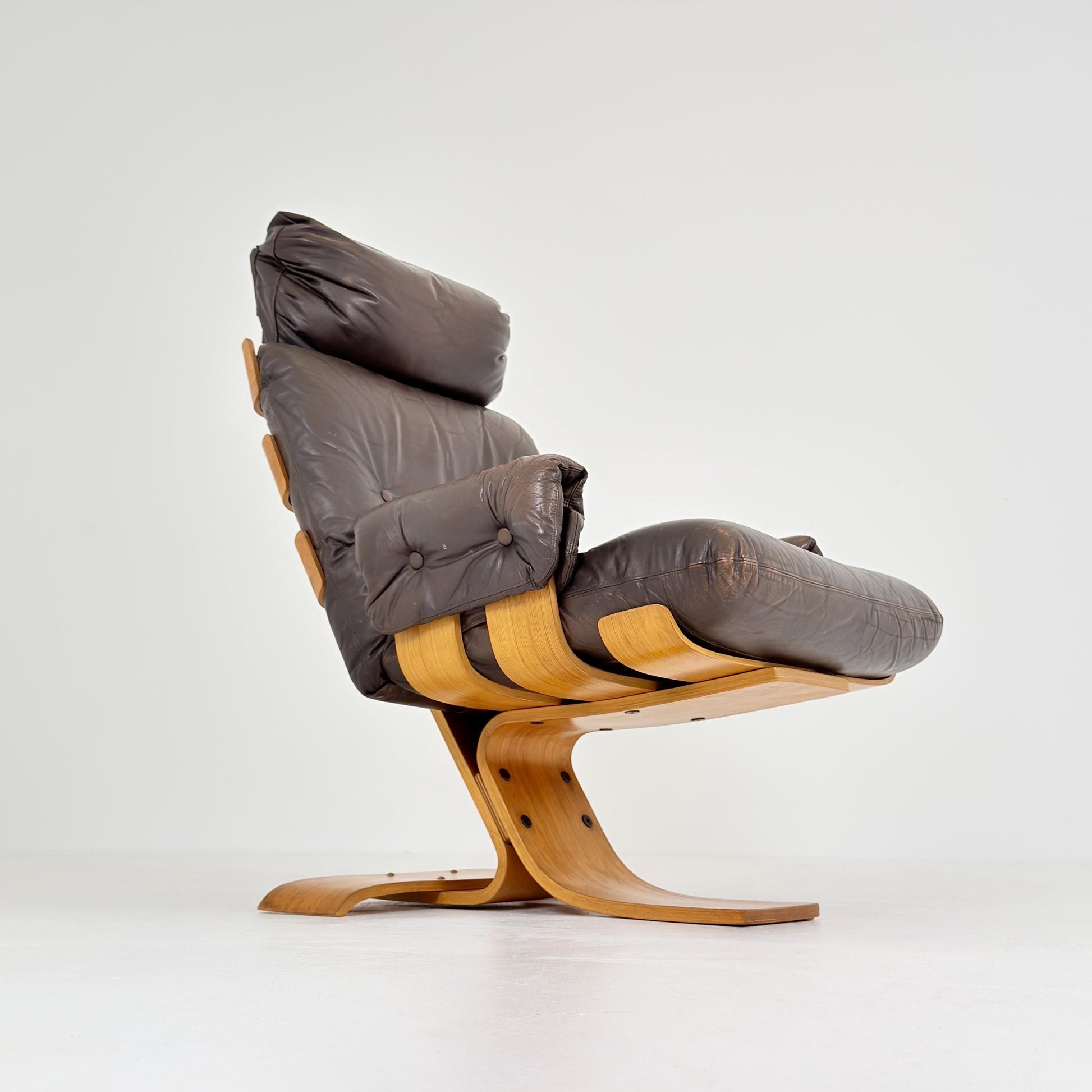 Mid century Kroken Lounge Chair by Åke Fribyter for Nelo Sweden 1970s