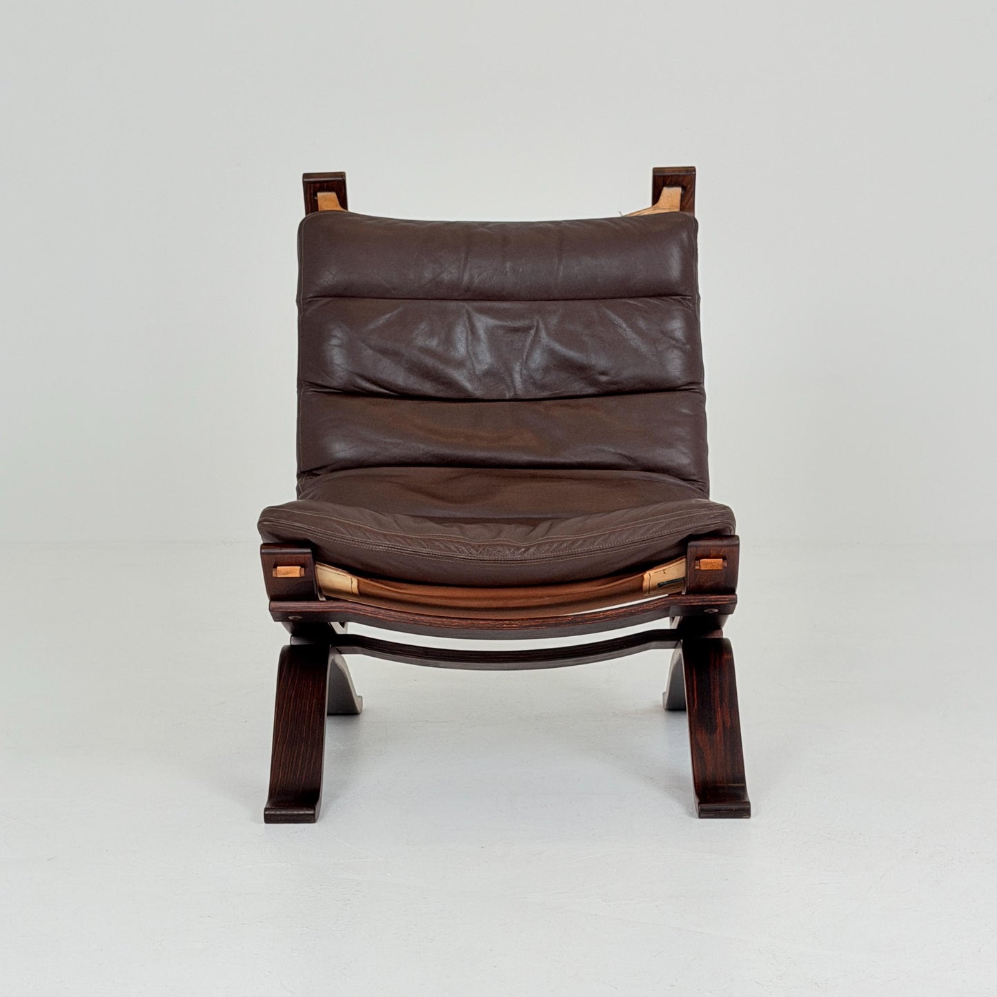 1 of 4 Mid century Focus Lounge Chairs Danish Modern Armchair | Mid Century Scandinavian Sling Chair by Bramin Denmark 1907s