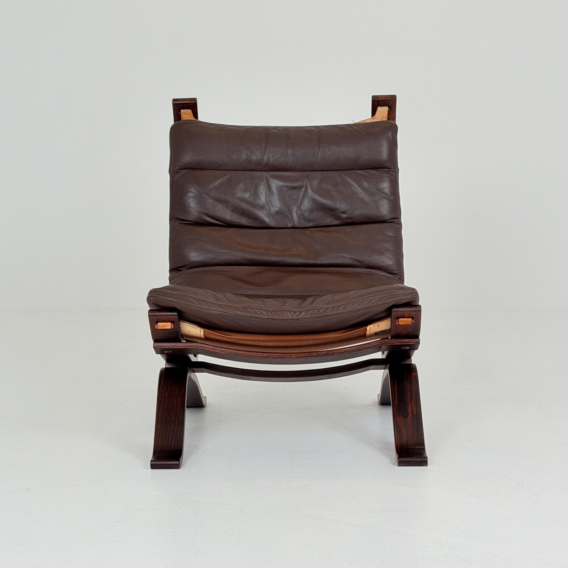 1 of 4 Mid century Focus Lounge Chairs Danish Modern Armchair | Mid Century Scandinavian Sling Chair by Bramin Denmark 1907s