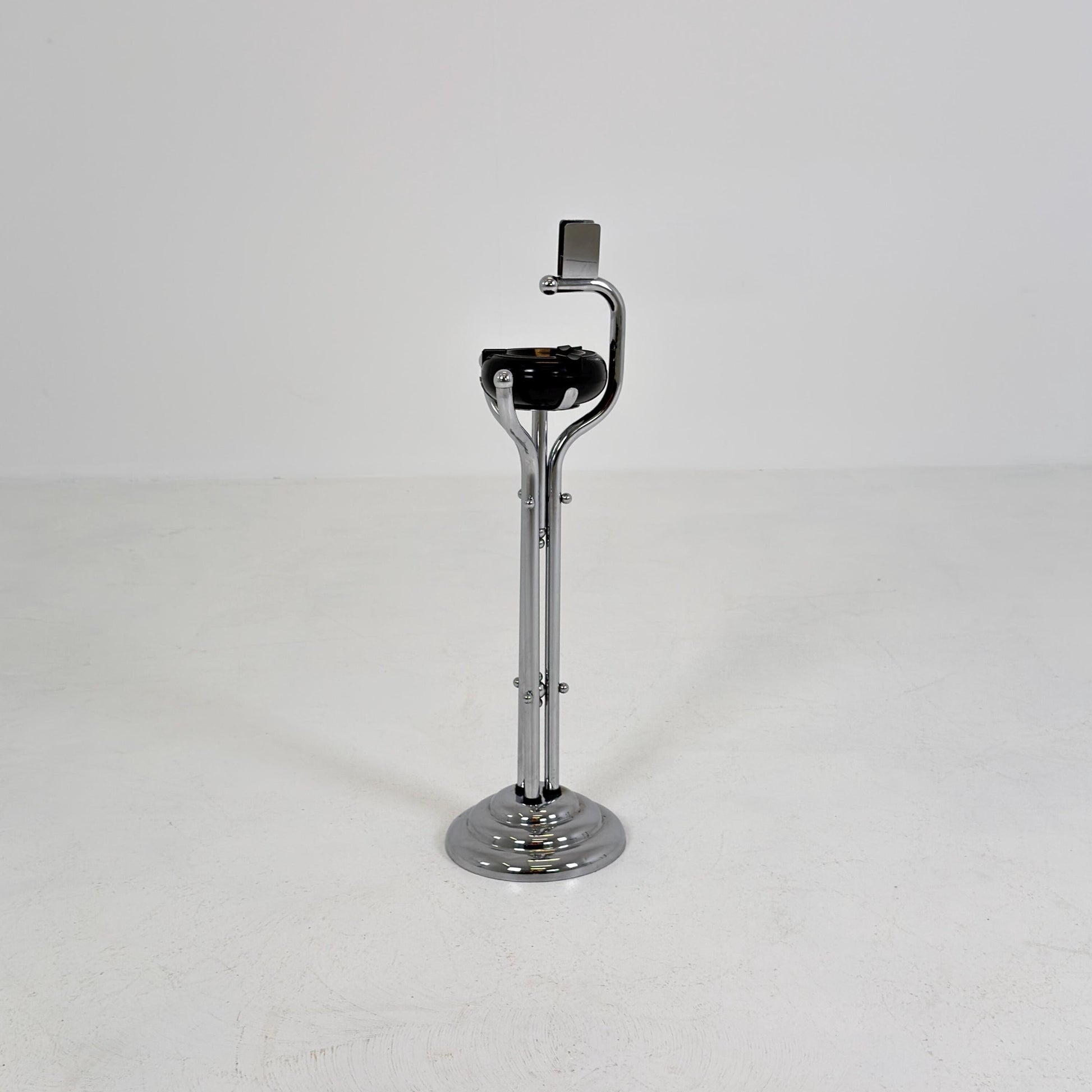 Rare Art Deco Ashtray Stand & Side Table | Demeyere Belgium, 1930s–40s