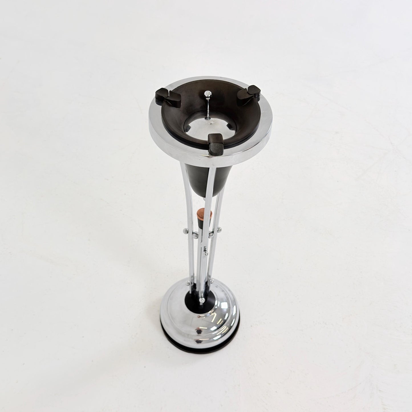Rare Art Deco Ashtray Stand & Side Table | Demeyere Belgium, 1930s–40s