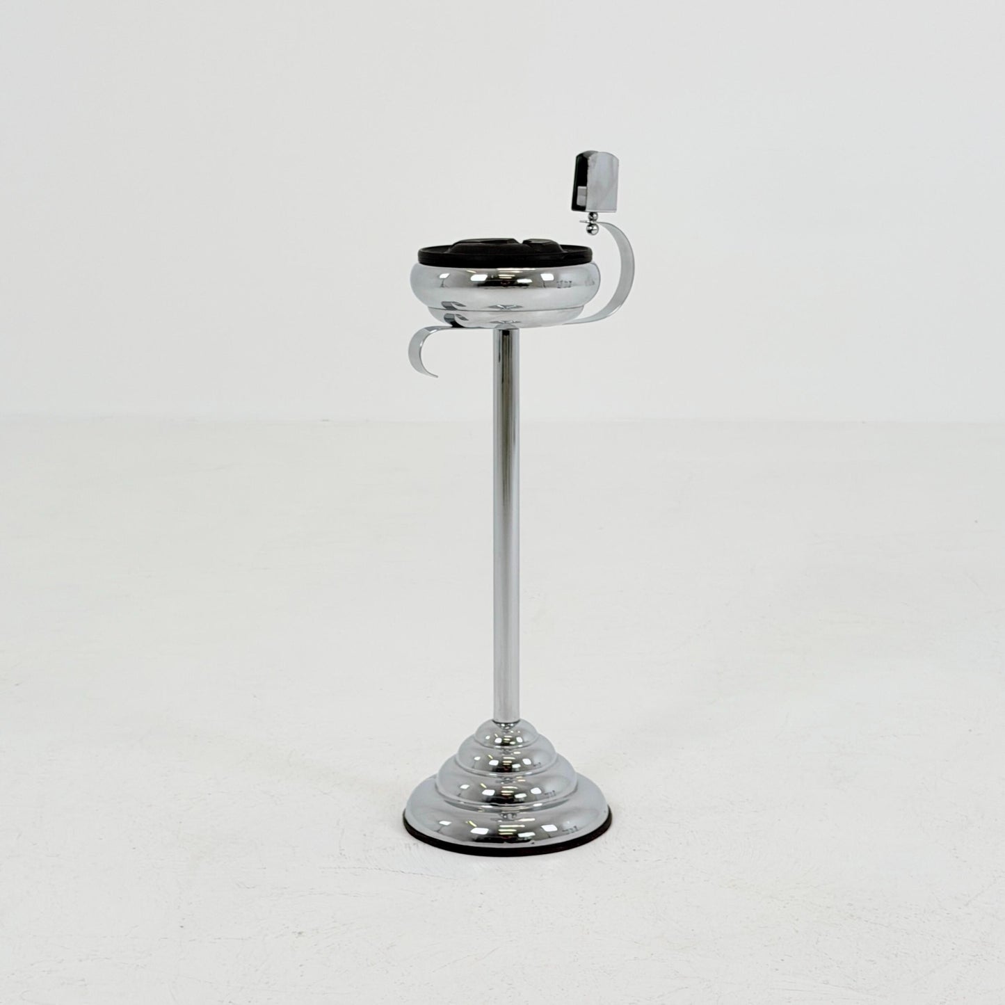 Rare Art Deco Ashtray Stand & Side Table | Demeyere Belgium, 1930s–40s