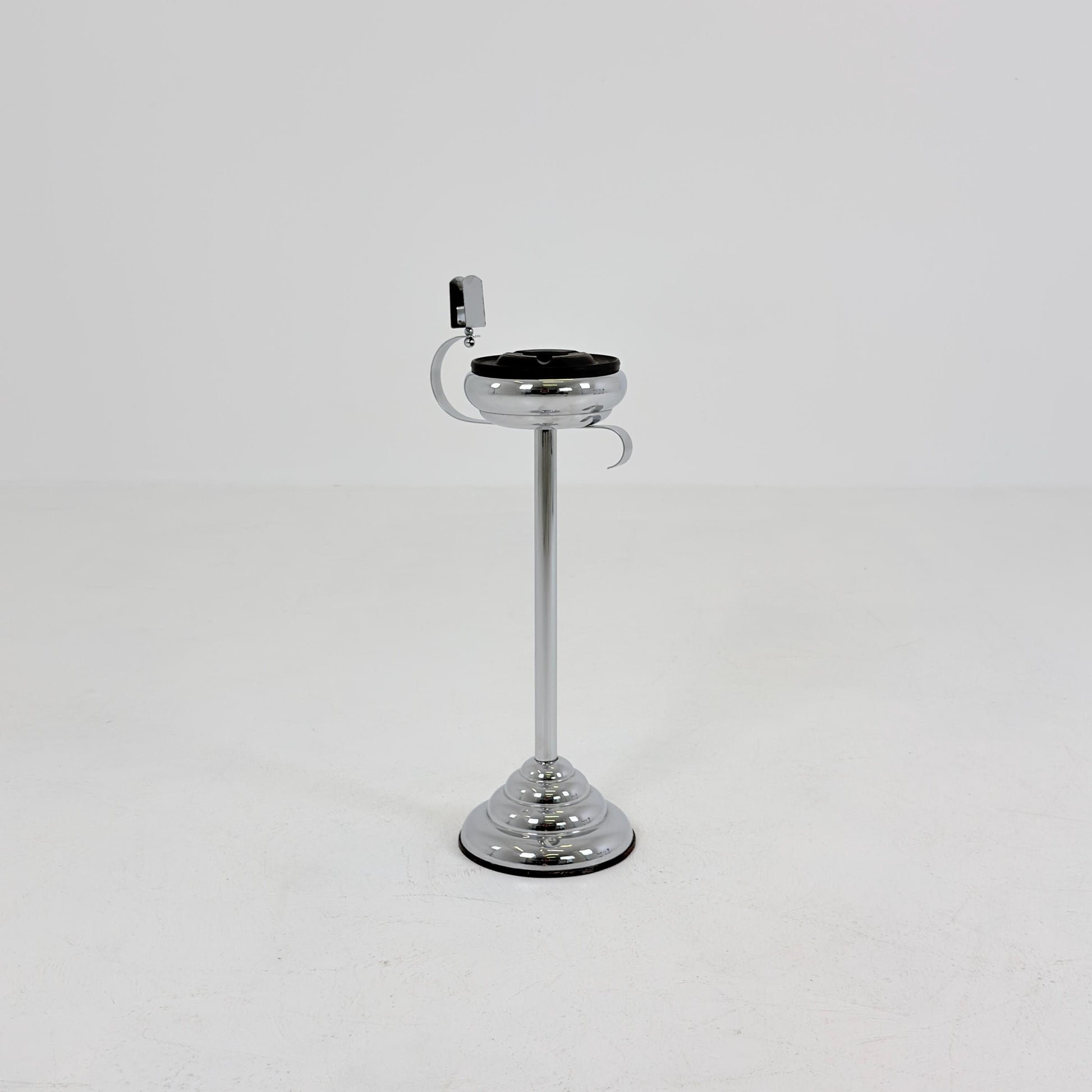 Rare Art Deco Ashtray Stand & Side Table | Demeyere Belgium, 1930s–40s