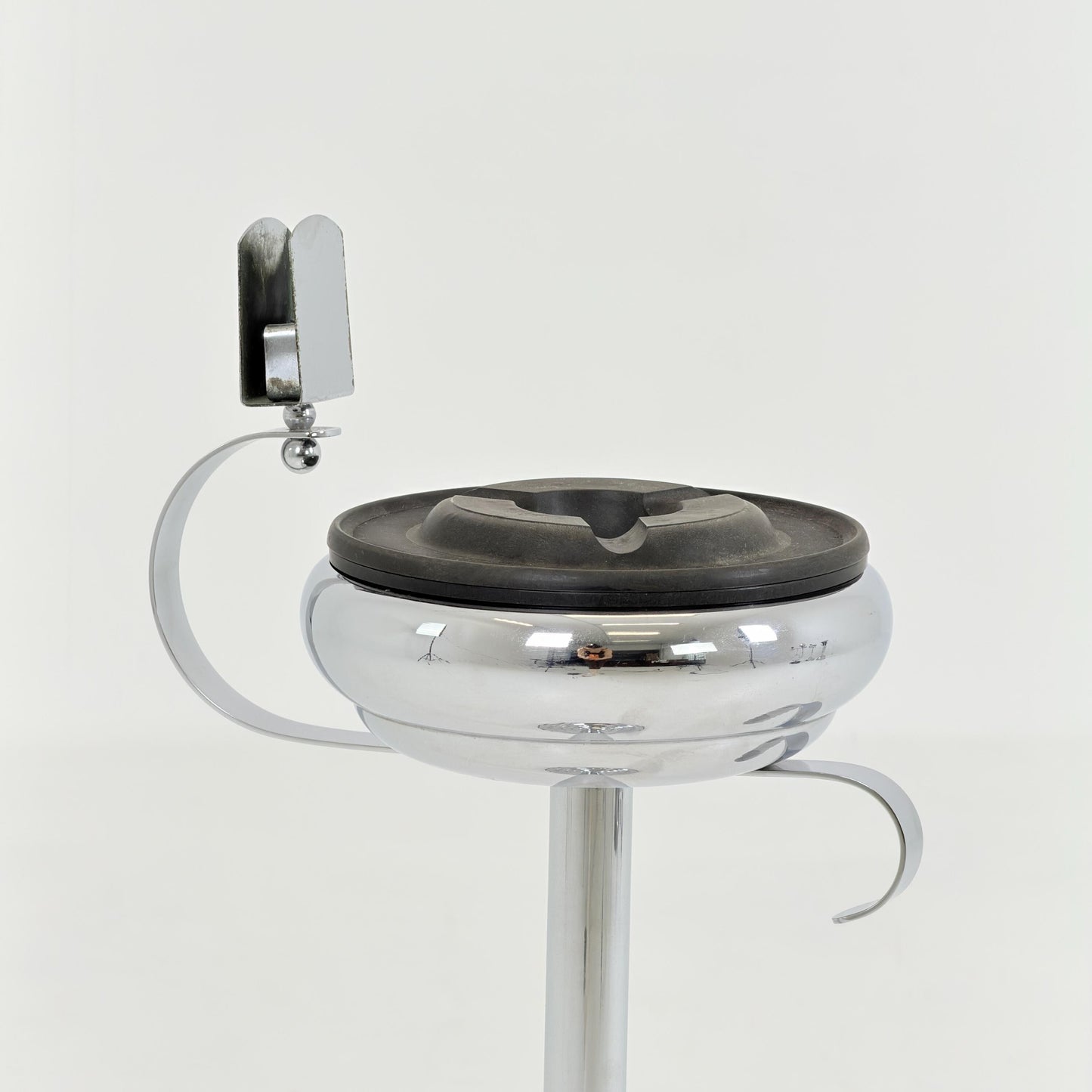 Rare Art Deco Ashtray Stand & Side Table | Demeyere Belgium, 1930s–40s