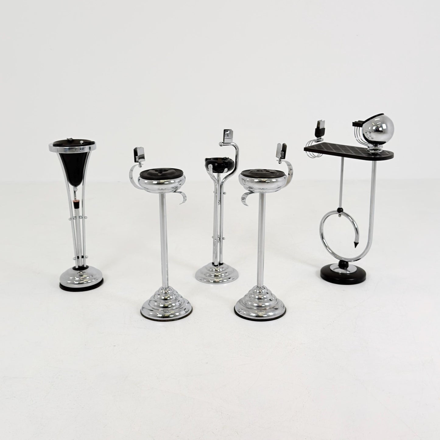 Rare Art Deco Ashtray Stand & Side Table | Demeyere Belgium, 1930s–40s