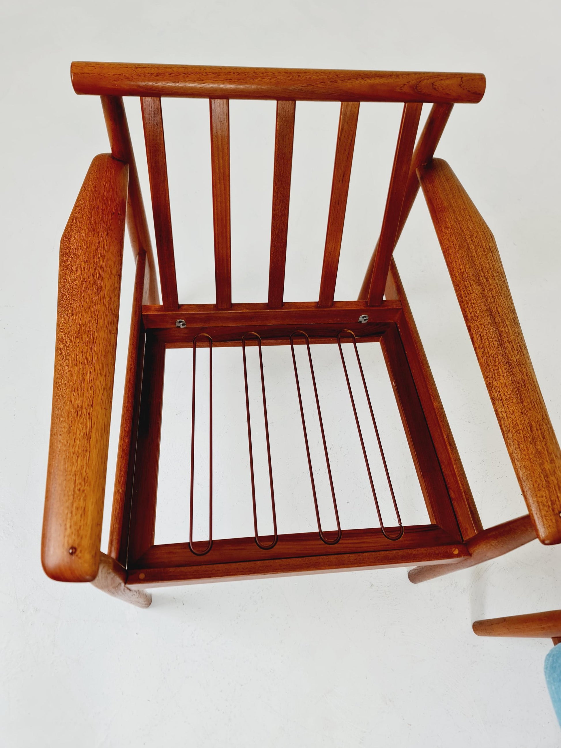 Super Rare Mid century teak easy lounge chairs , Set of 2, 1960s